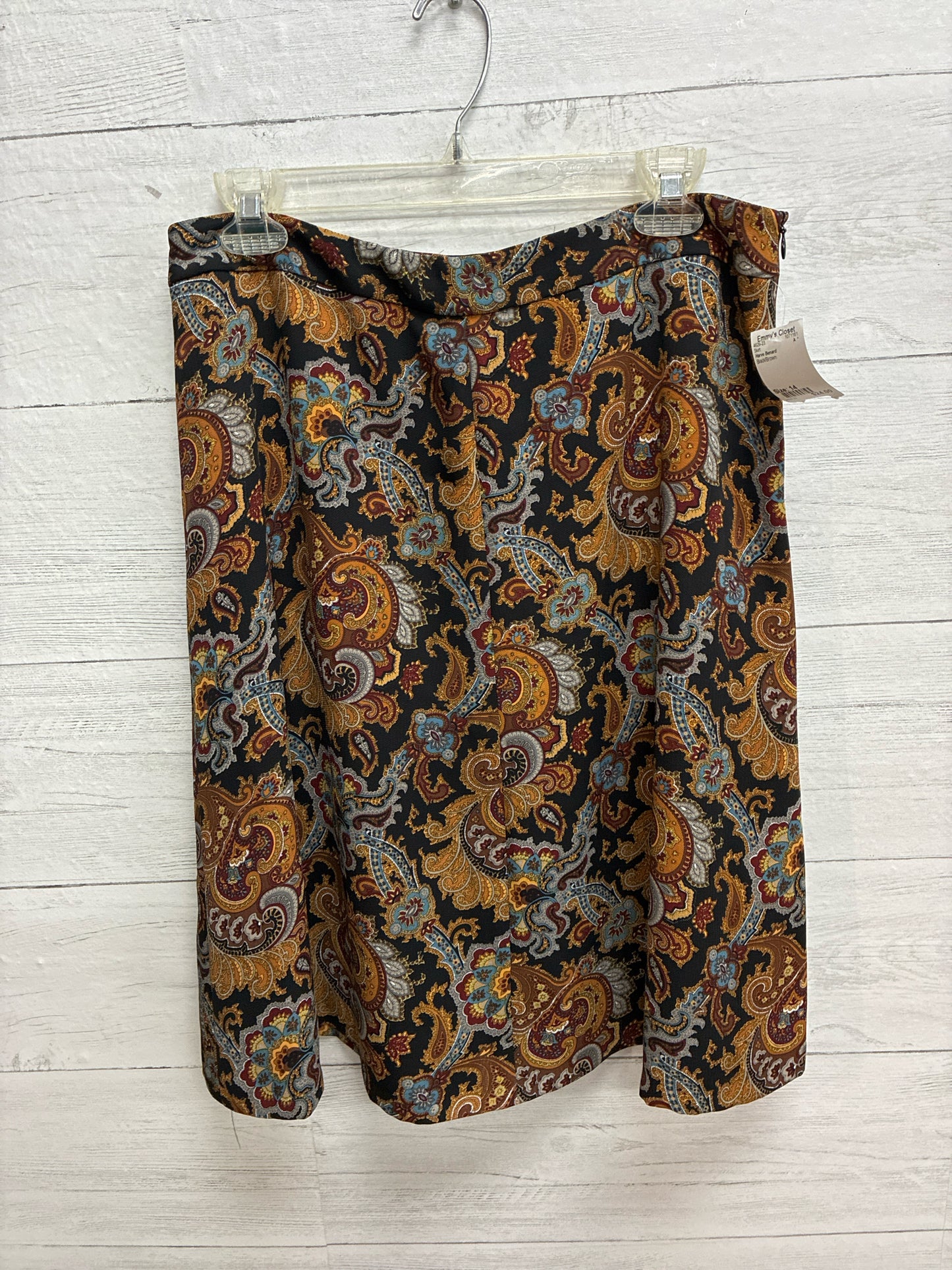 Size 14 Harve Benard Black/Brown Skirt