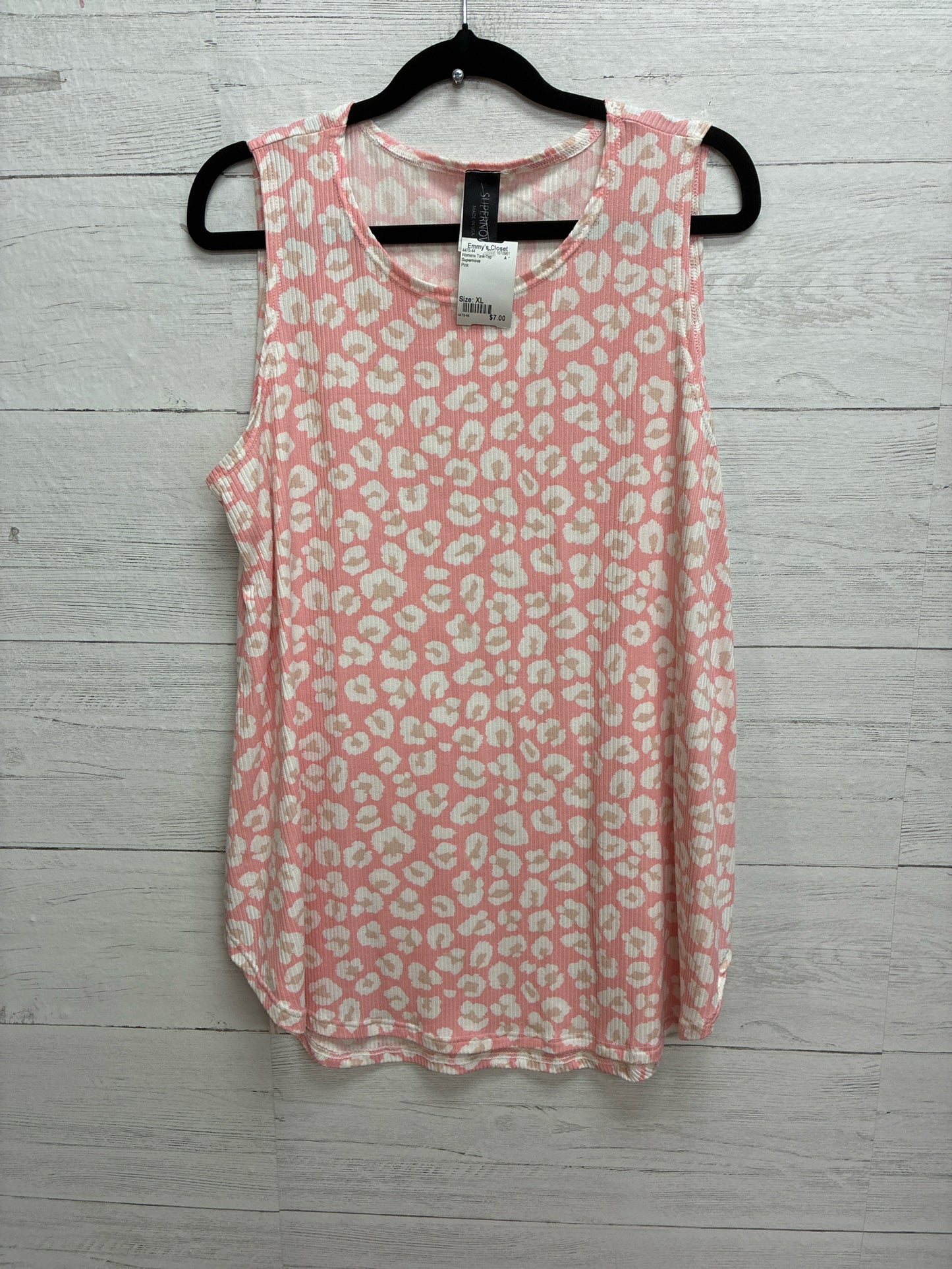 Size XL Supernova Pink Womens Tank-Top