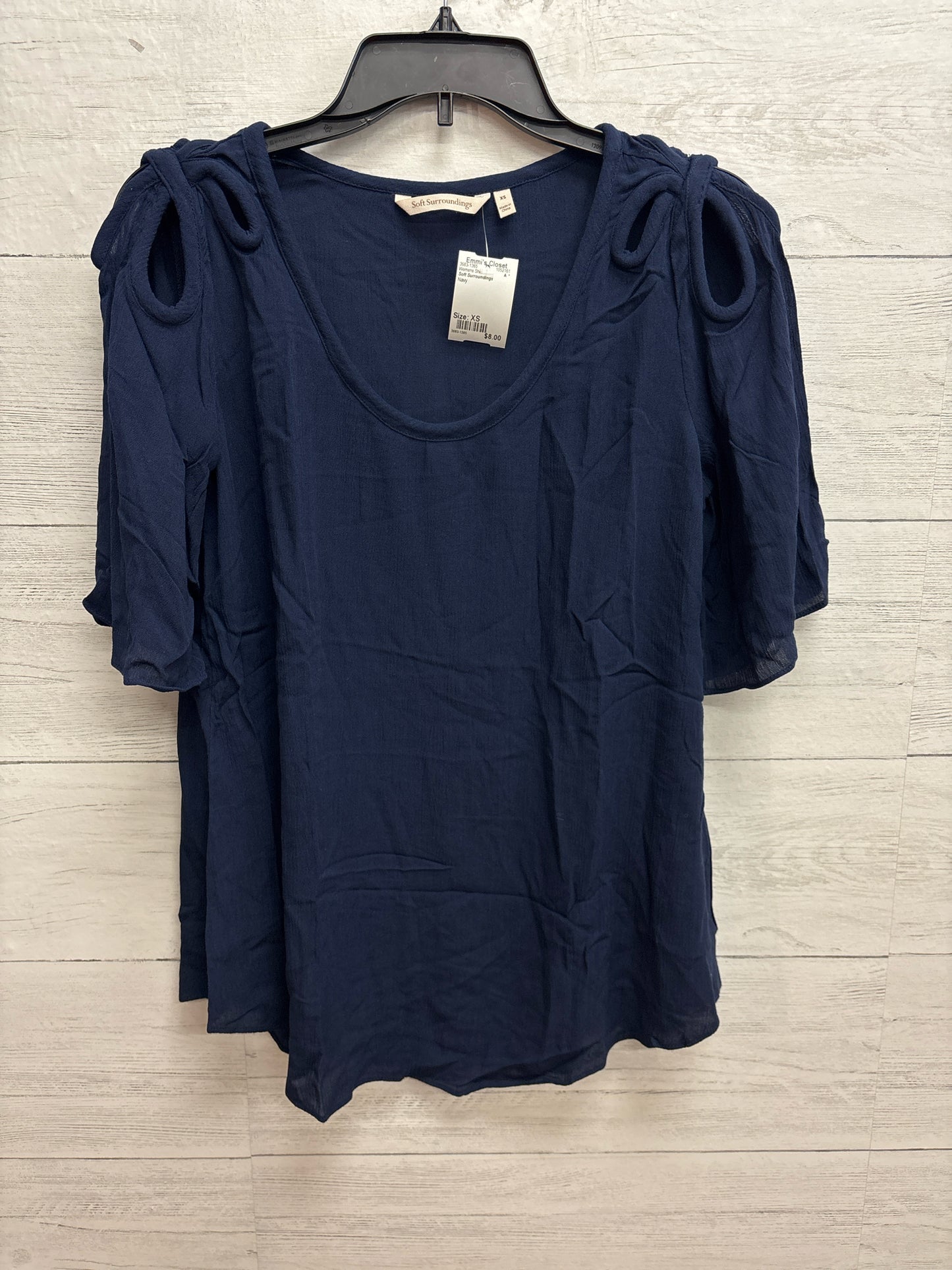Size XS Soft Surroundings Navy Womens Shirt