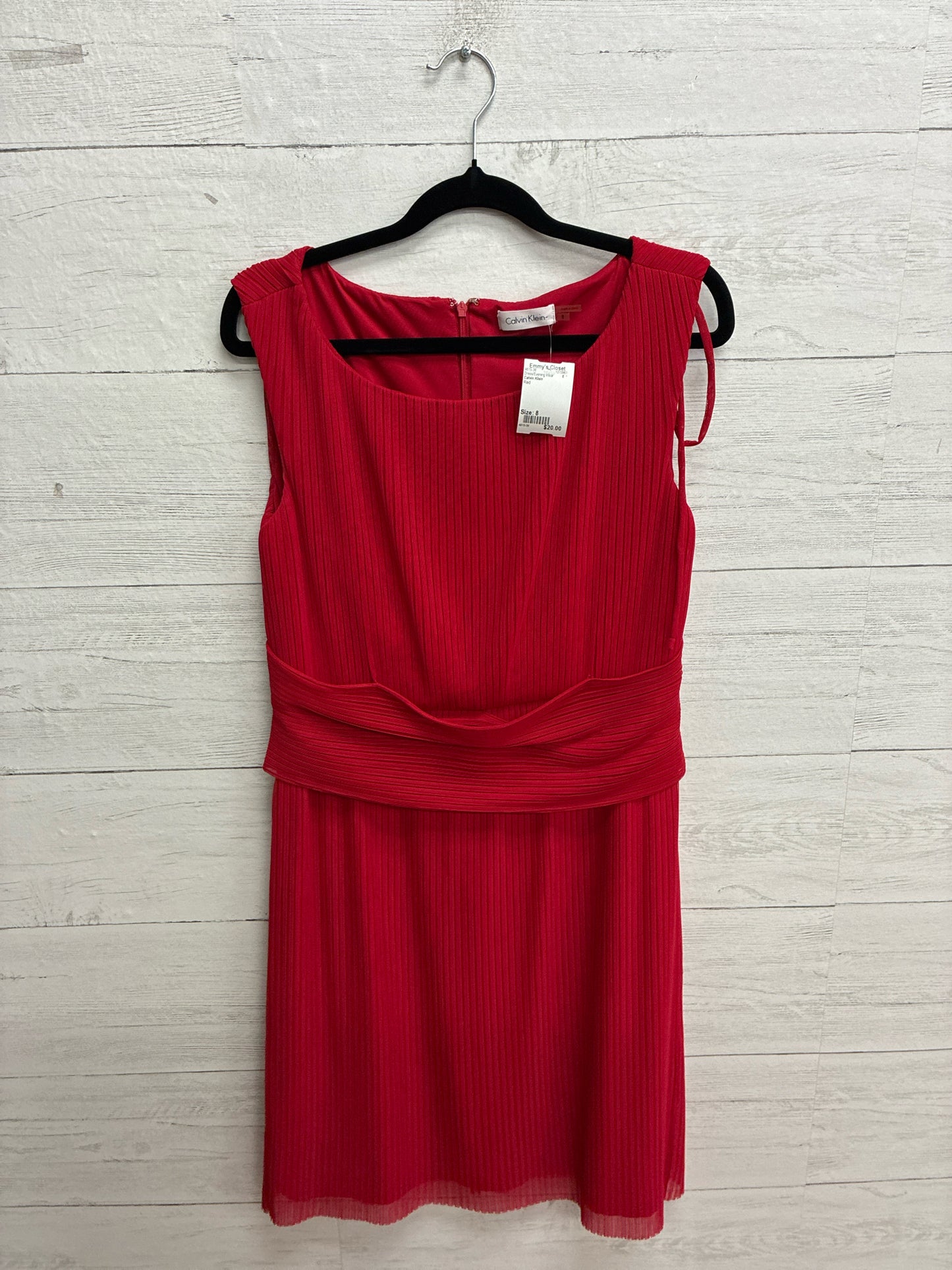 Size 8 Calvin Klein Red Dress/Evening Wear