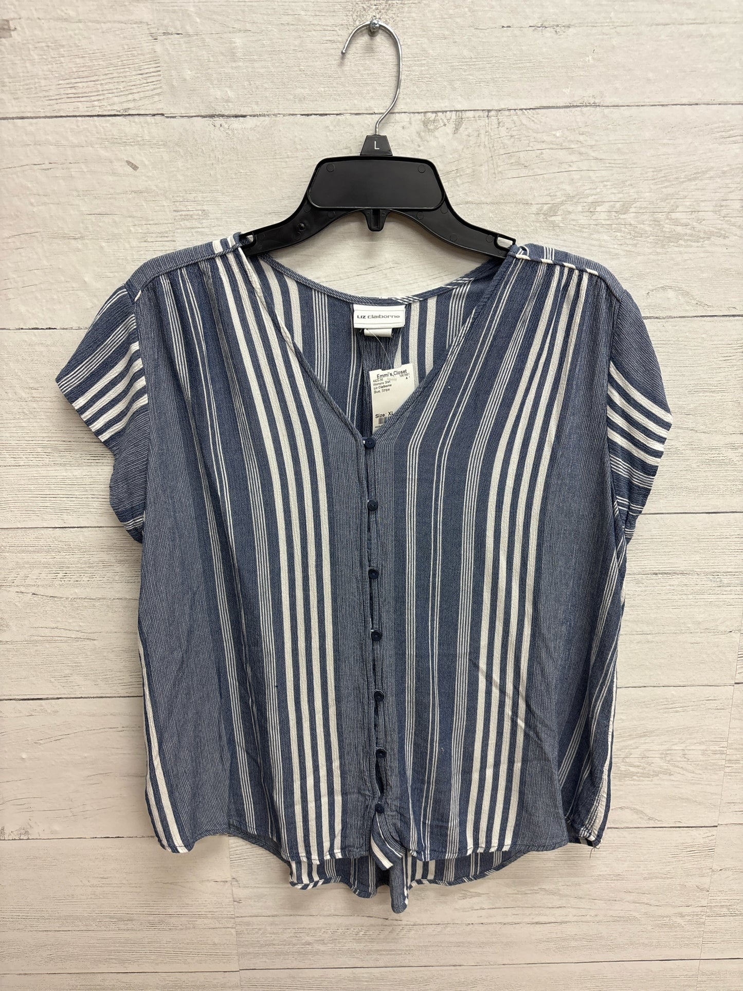 Size XL Liz Claiborne Blue Womens Shirt