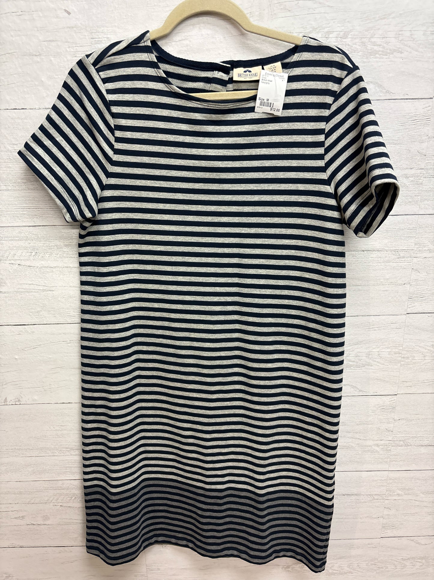 Size M British Khaki Navy/grey Dress