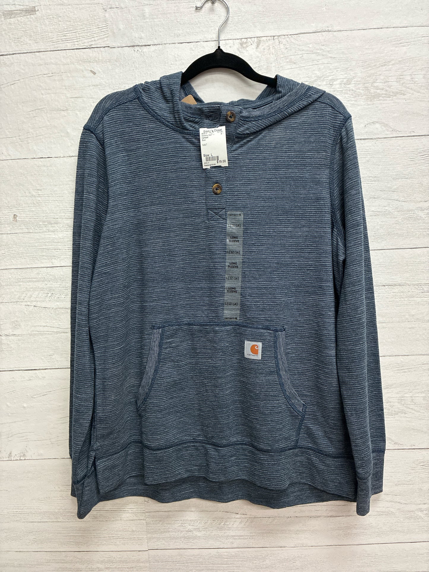 Size L Carhartt Blue Womens Shirt