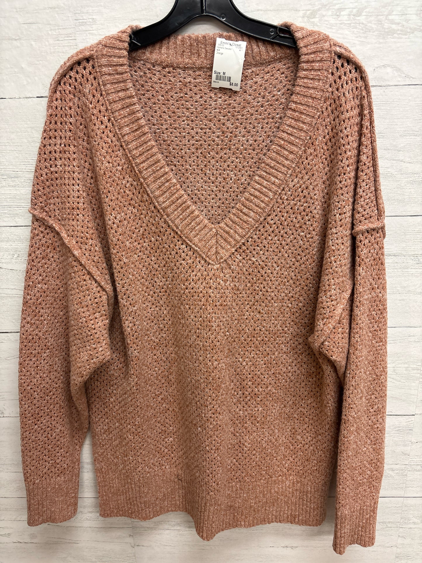 Size M N/A Orange Womens Sweater