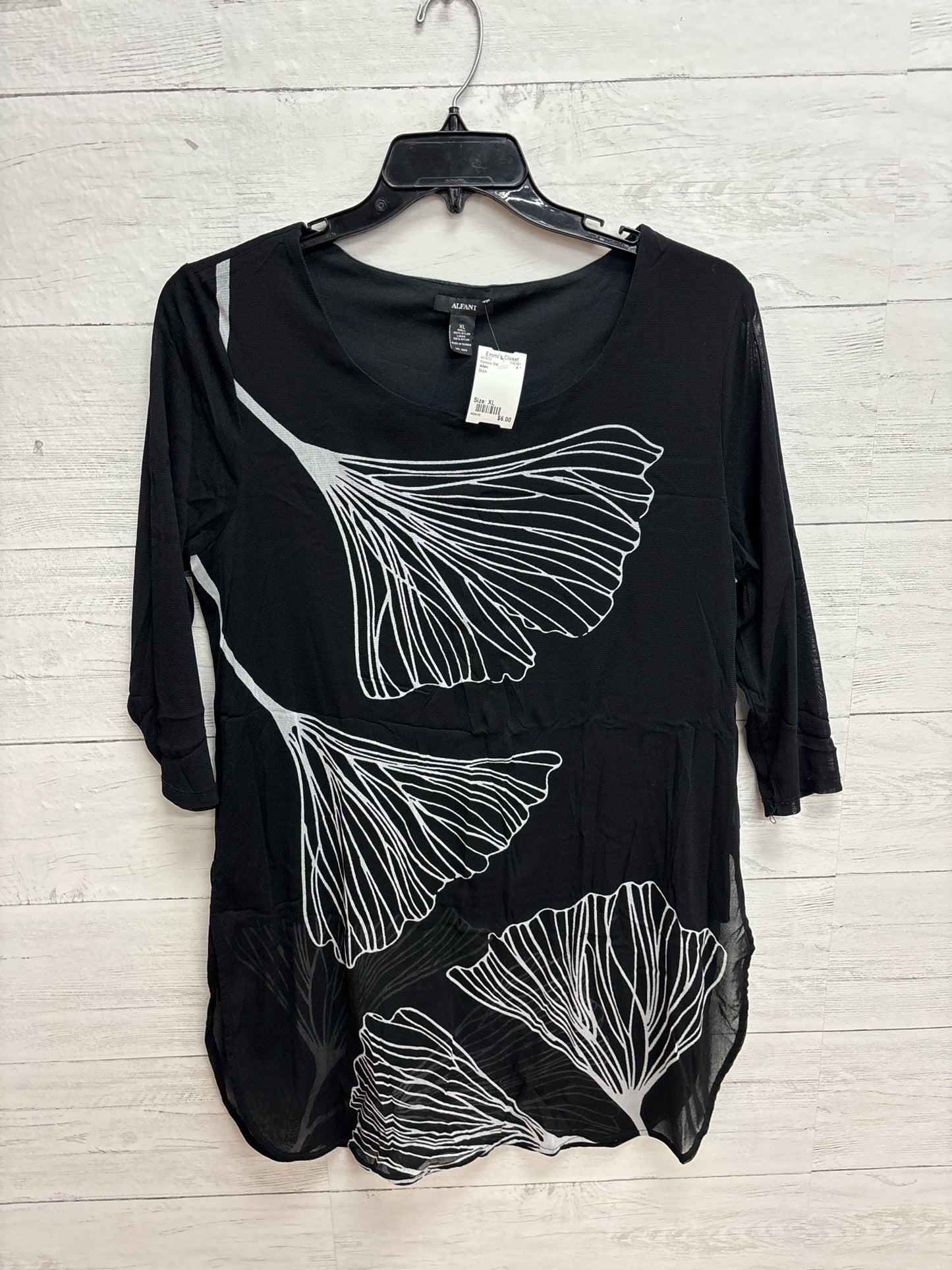 Size XL Alfani Black Womens Shirt