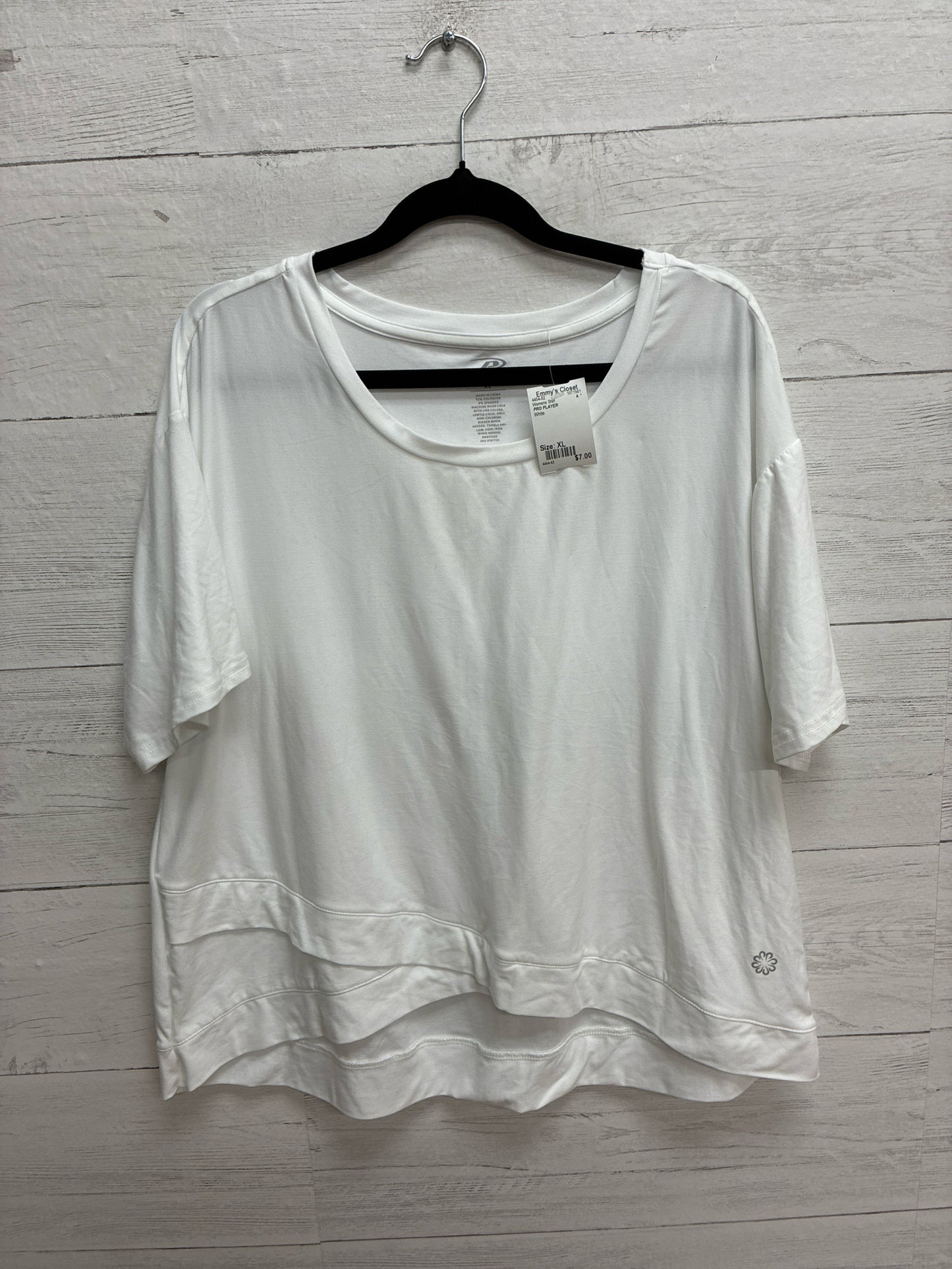Size XL PRO PLAYER White Womens Shirt