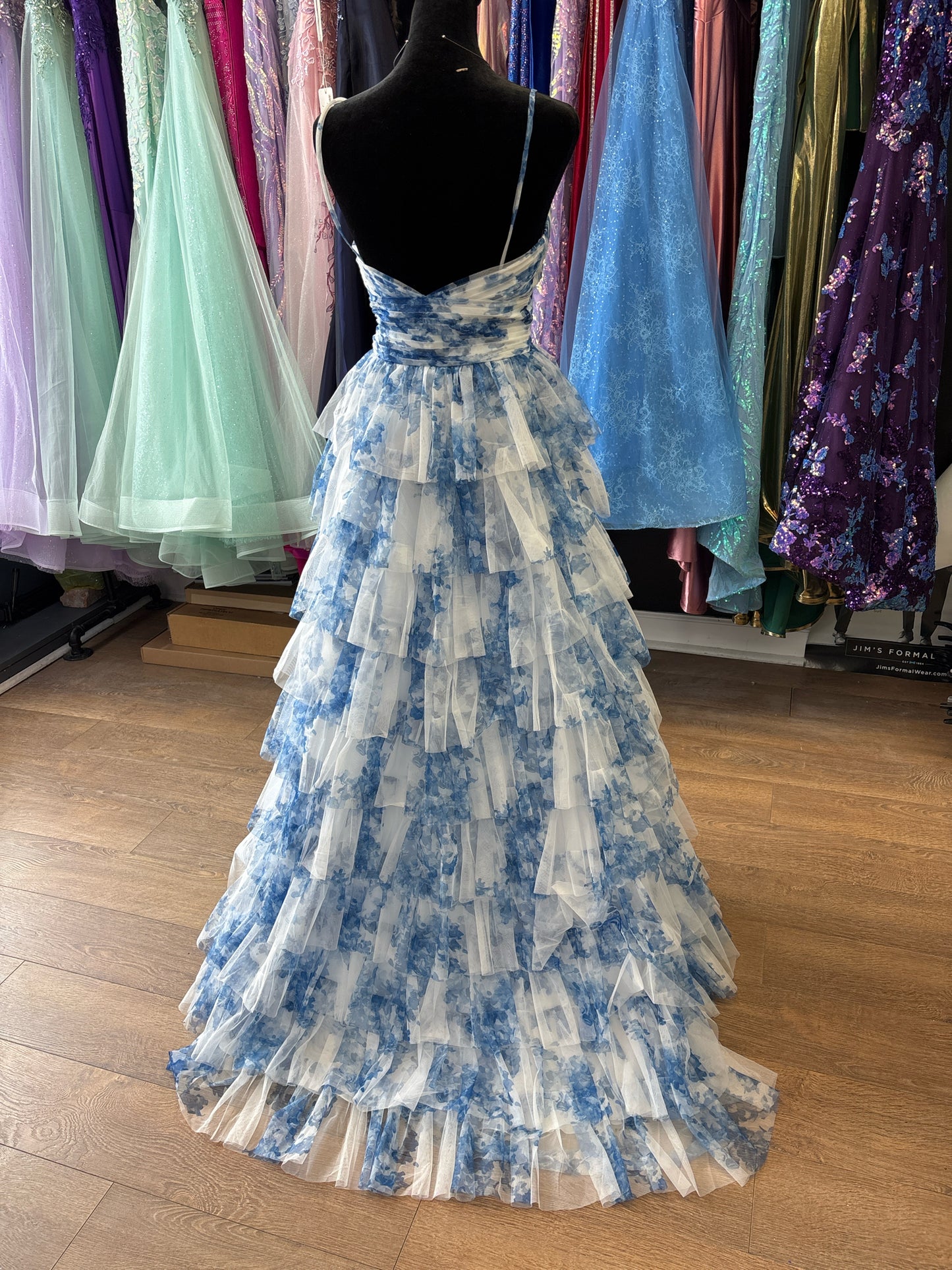 Size 0 Emmi's Elegance Blue GOWN