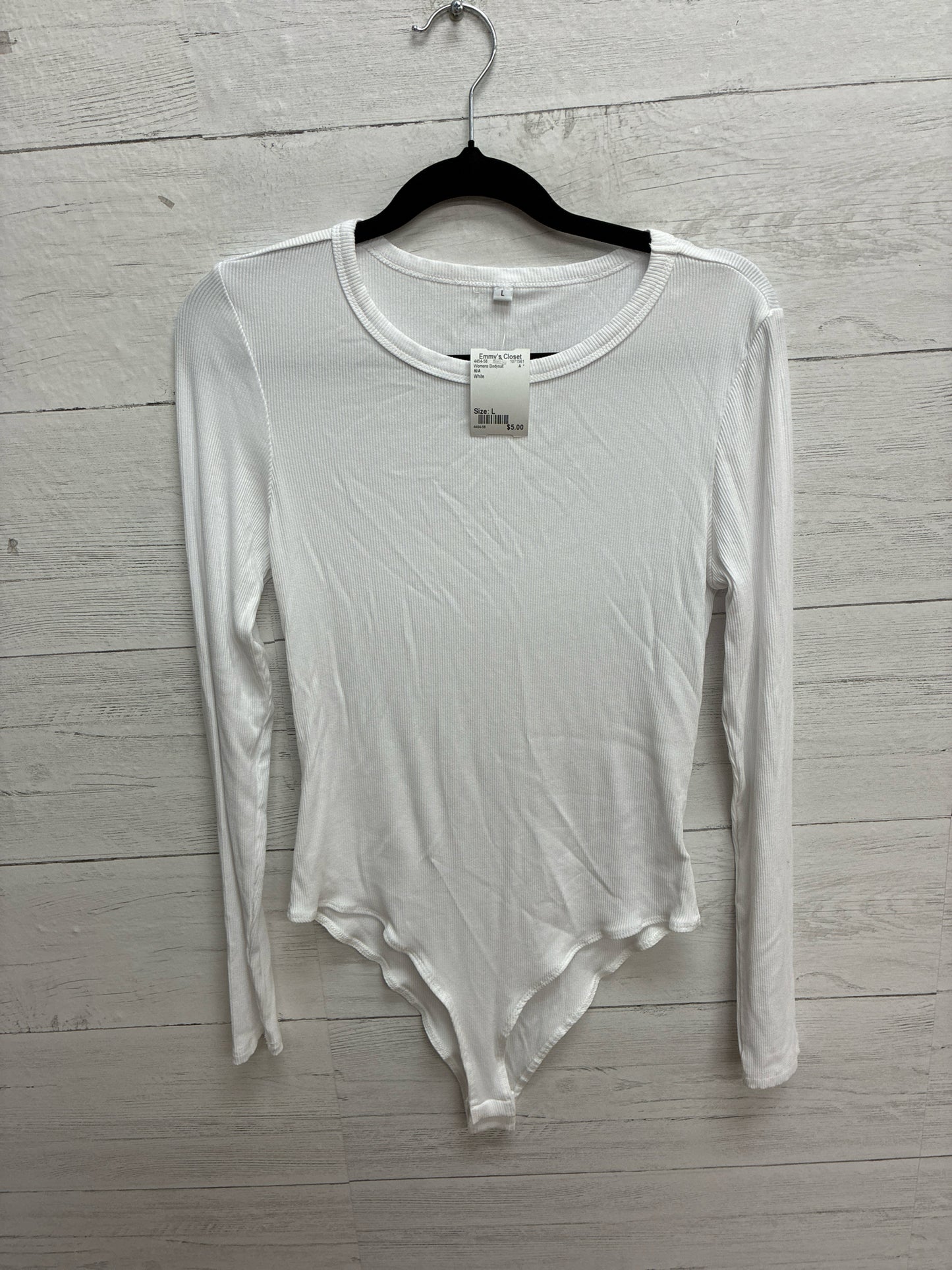 Size L N/A White Womens Bodysuit