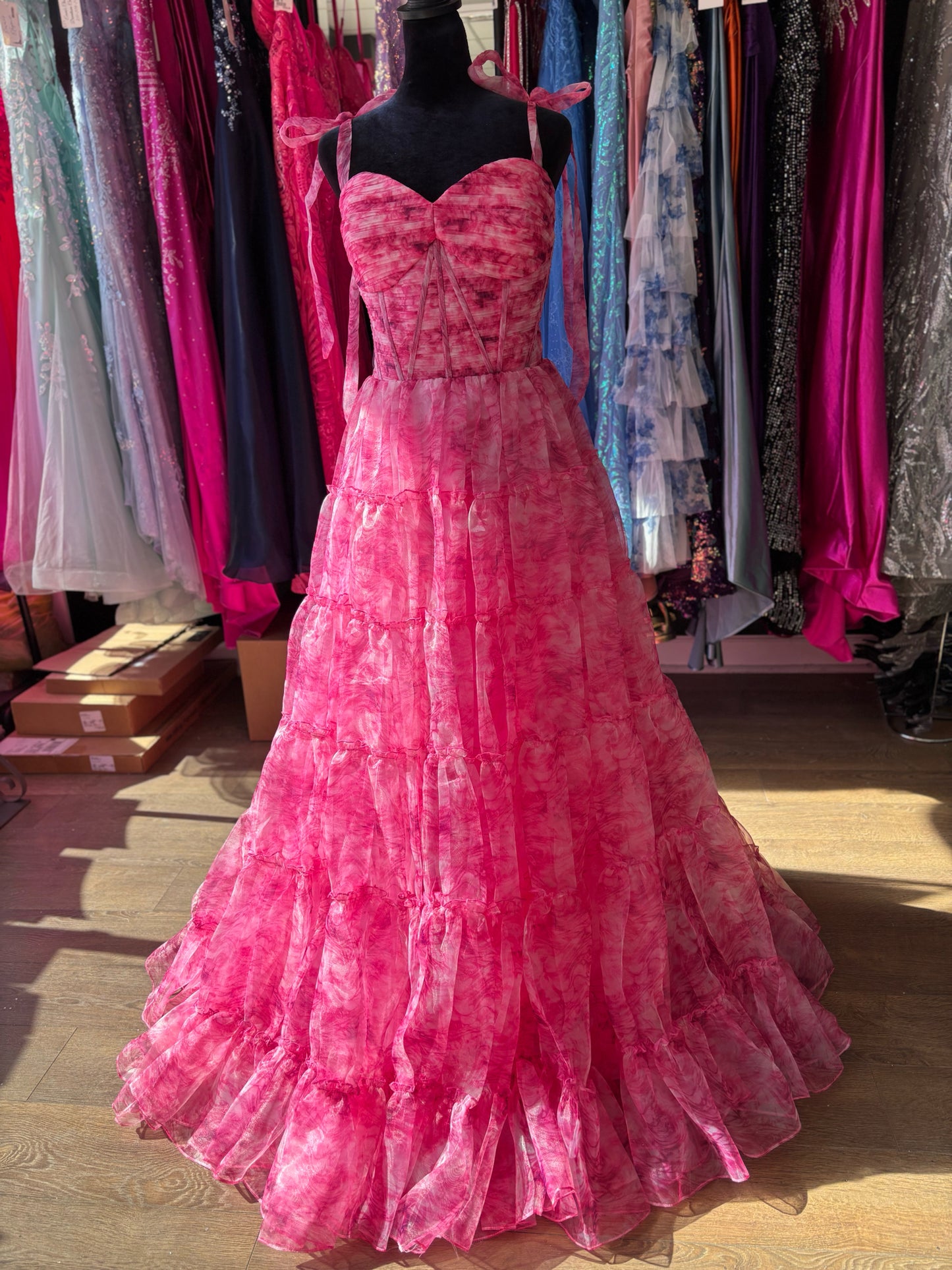 Size 14 Emmi's Elegance Fuschia GOWN