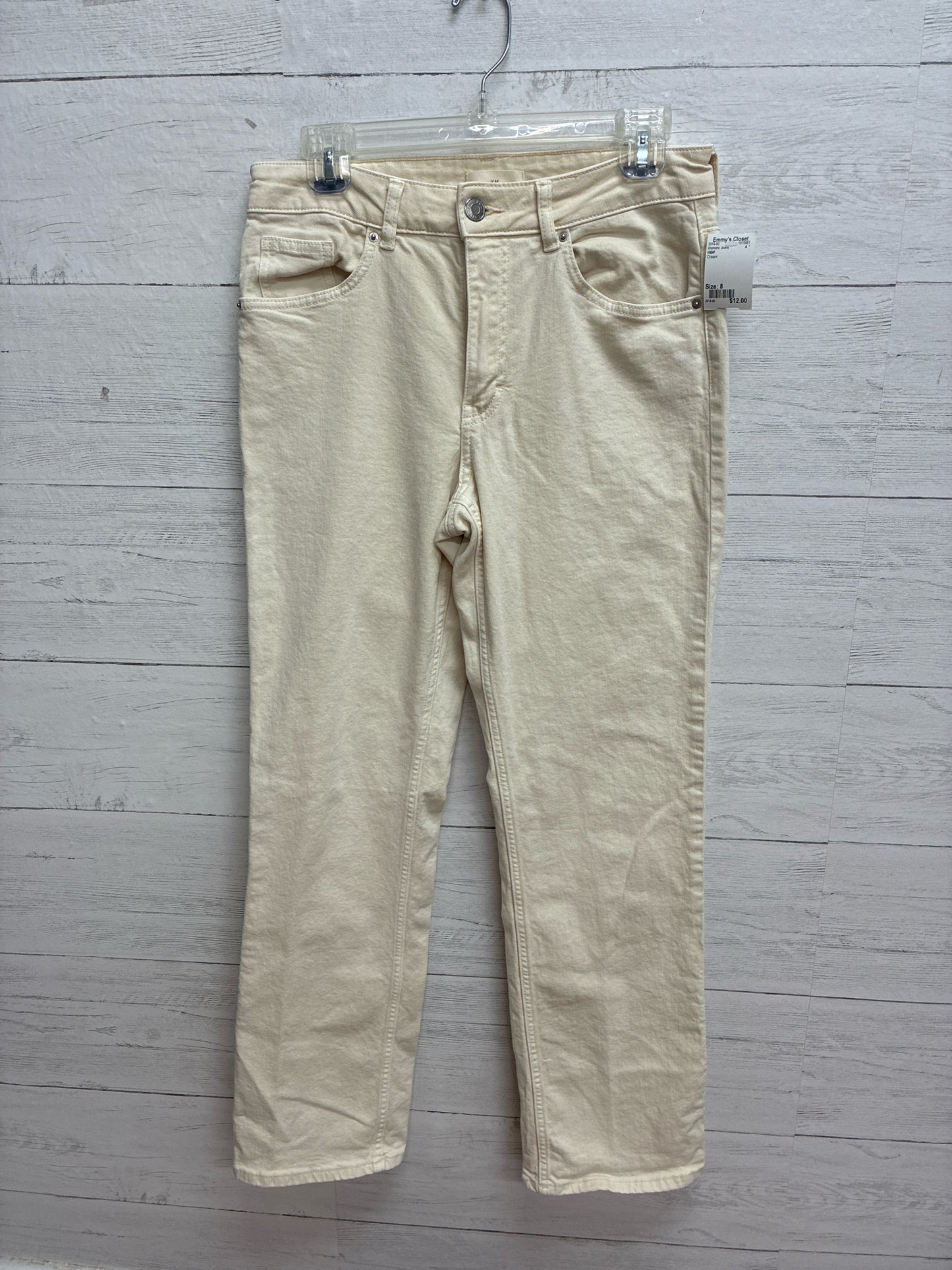 Size 8 H&M Cream Womens Jeans