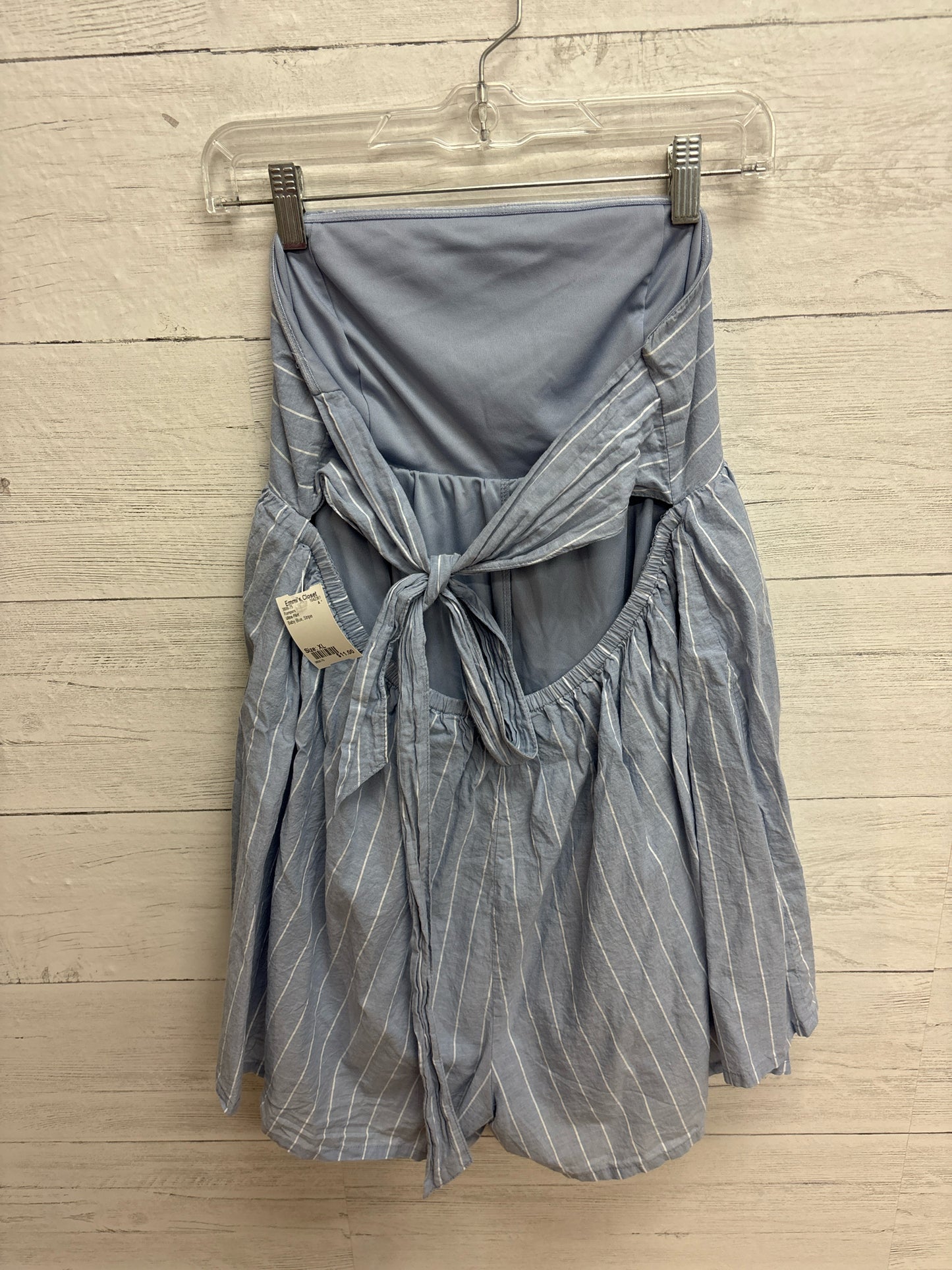 Size XL Ultra Flirt Baby Blue Rompers