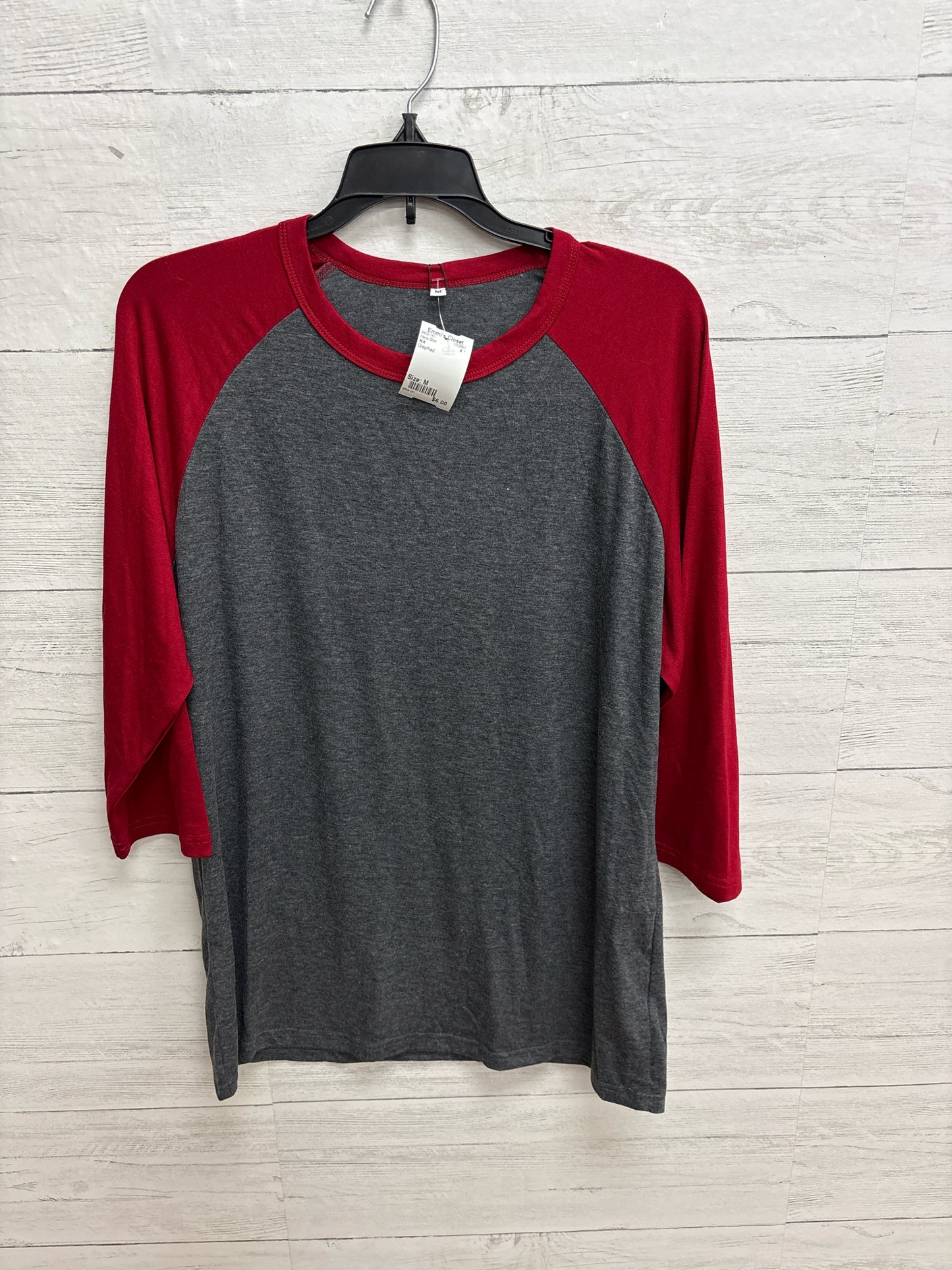 Size M N/A Grey/Red Mens Shirt