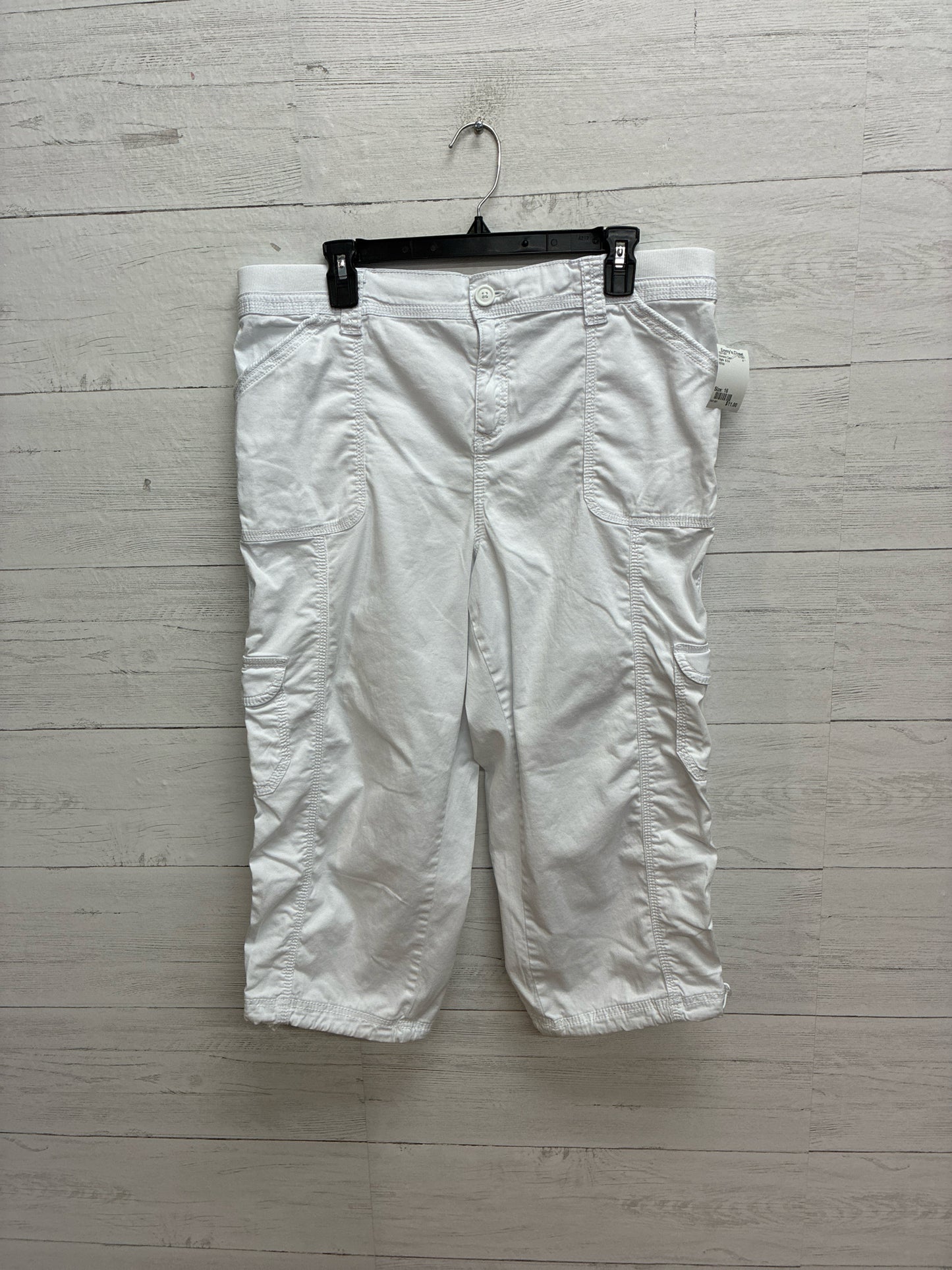 Size 16 Style & Co White Womens Capri