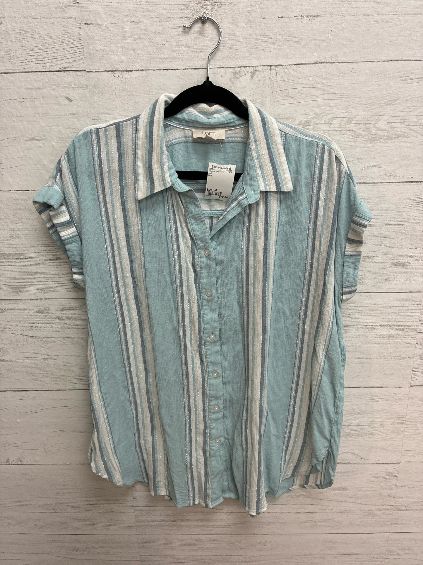 Size M Loft Blue Womens Shirt