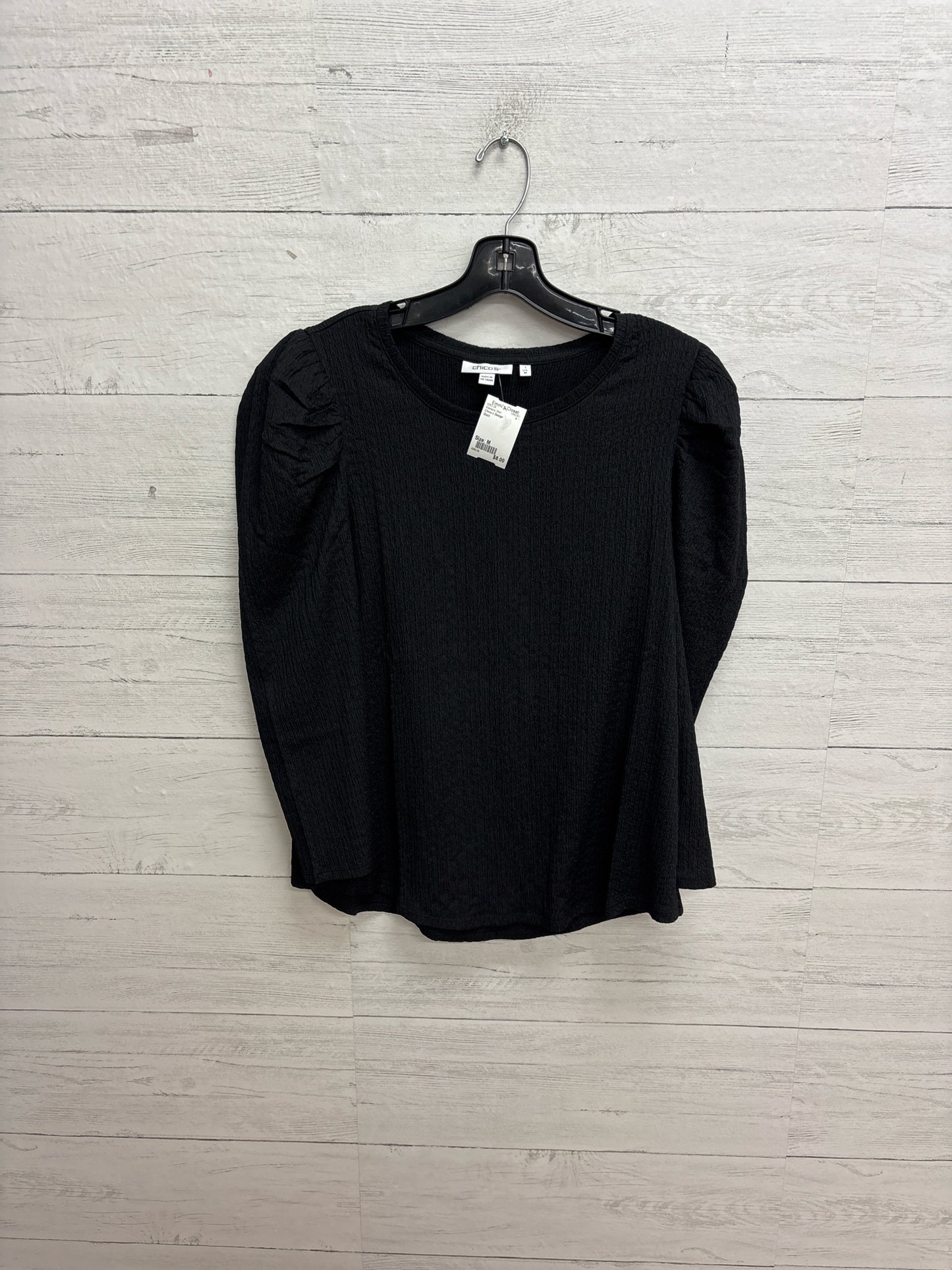 Size M Chico's Design Black Womens Shirt