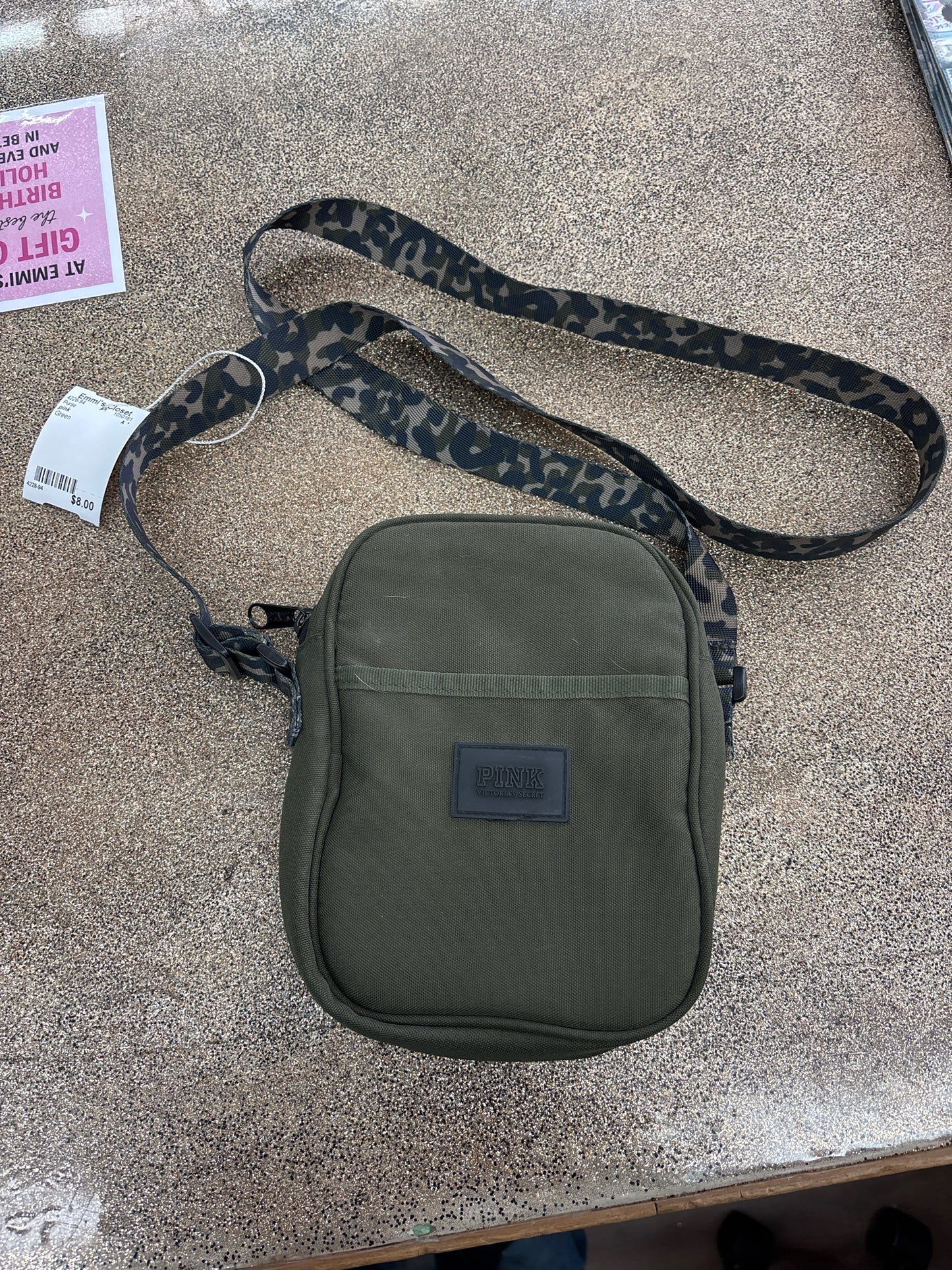 pink Green Purse