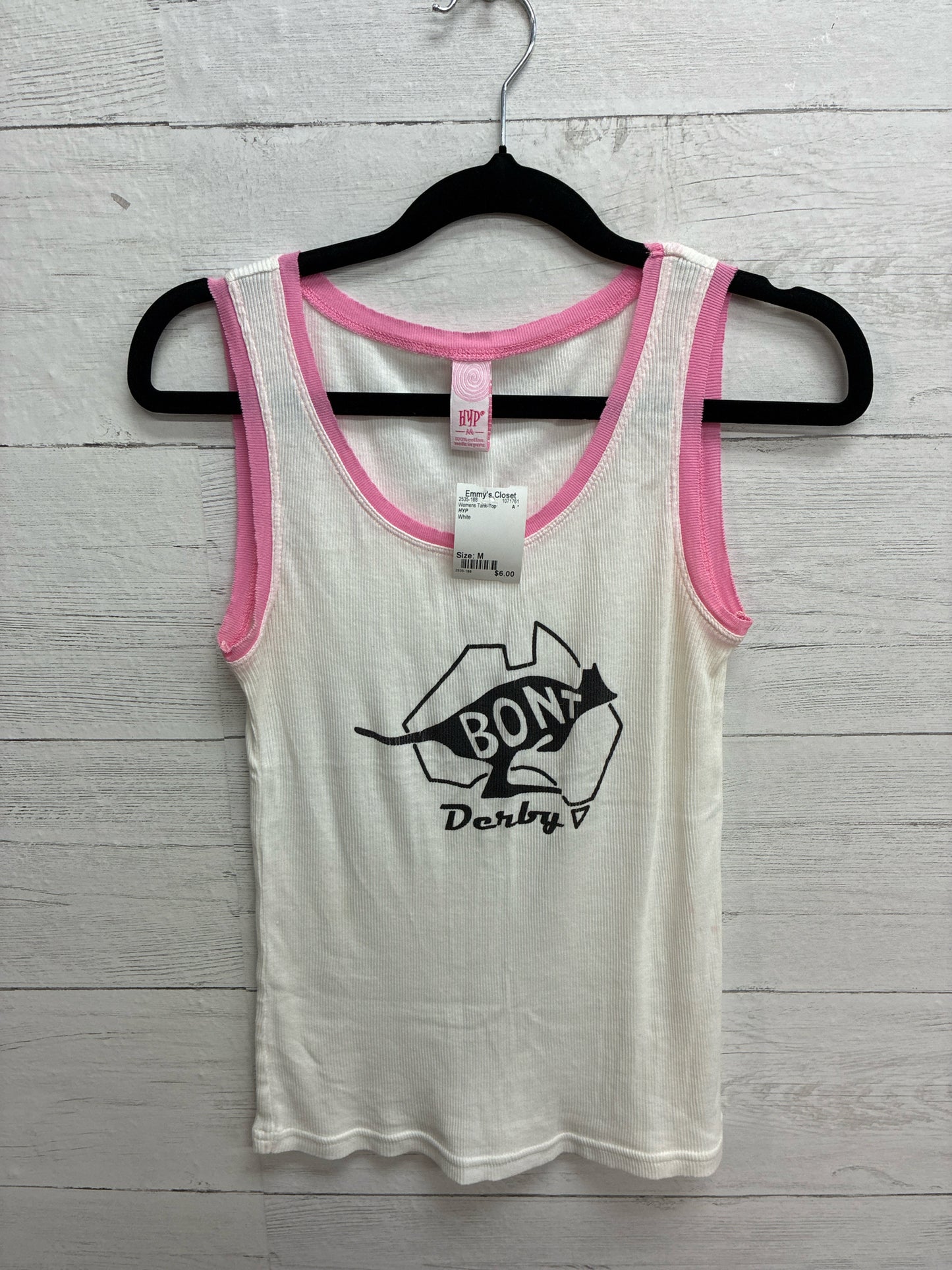 Size M HYP White Womens Tank-Top