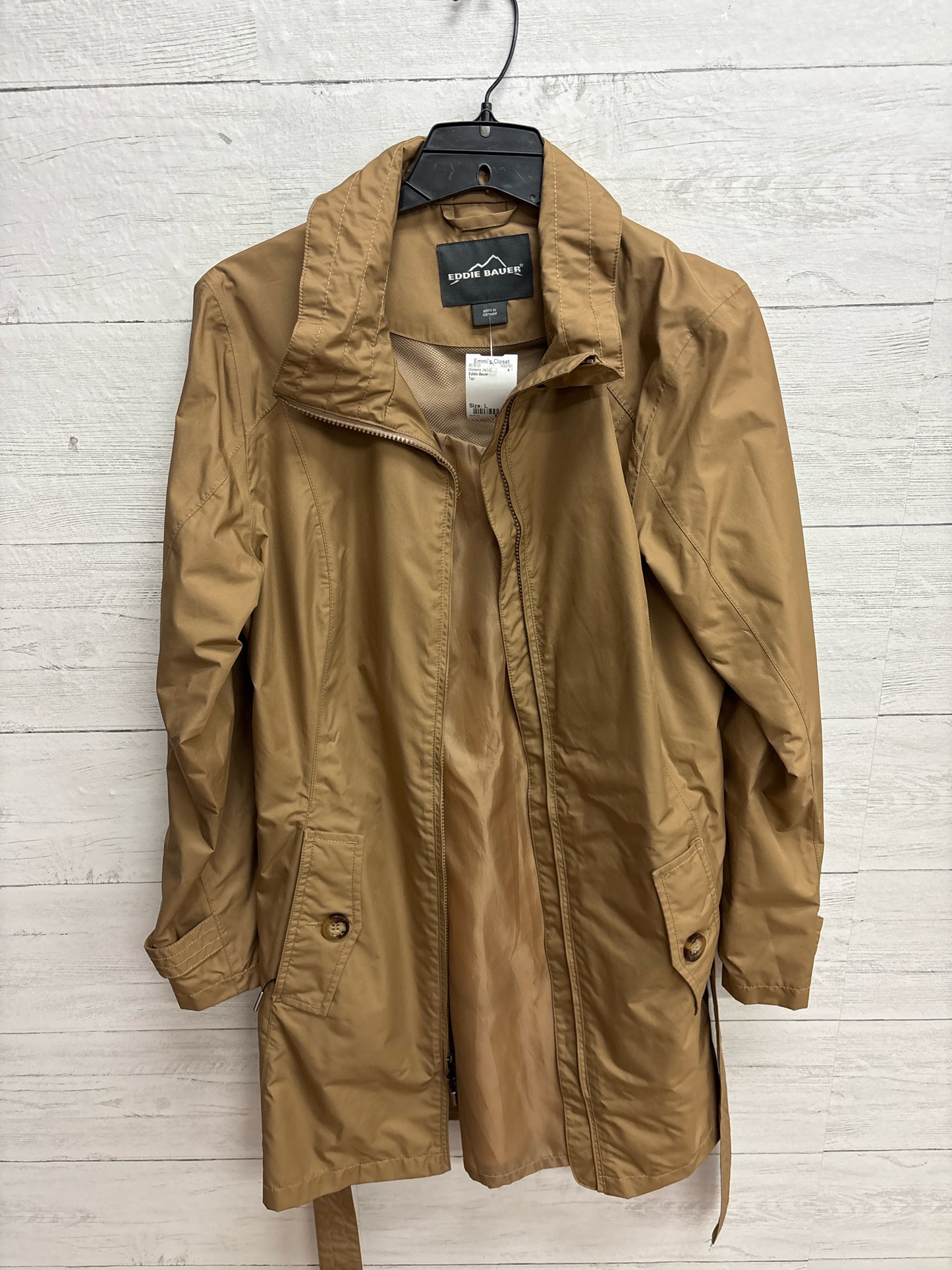 Size L Eddie Bauer Tan Womens Jacket