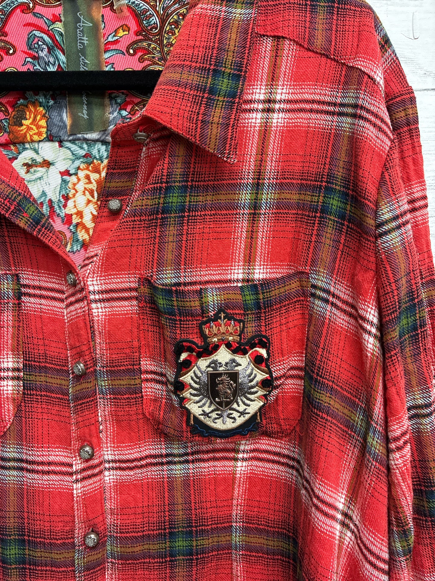 Size L Aratta Red Womens Shirt