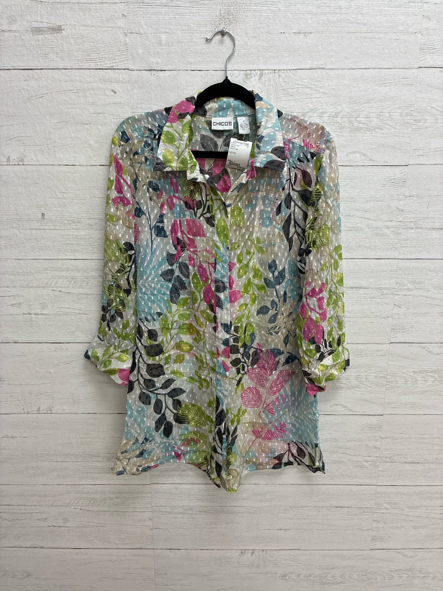 Size 1 Chico's MULTI Womens Shirt