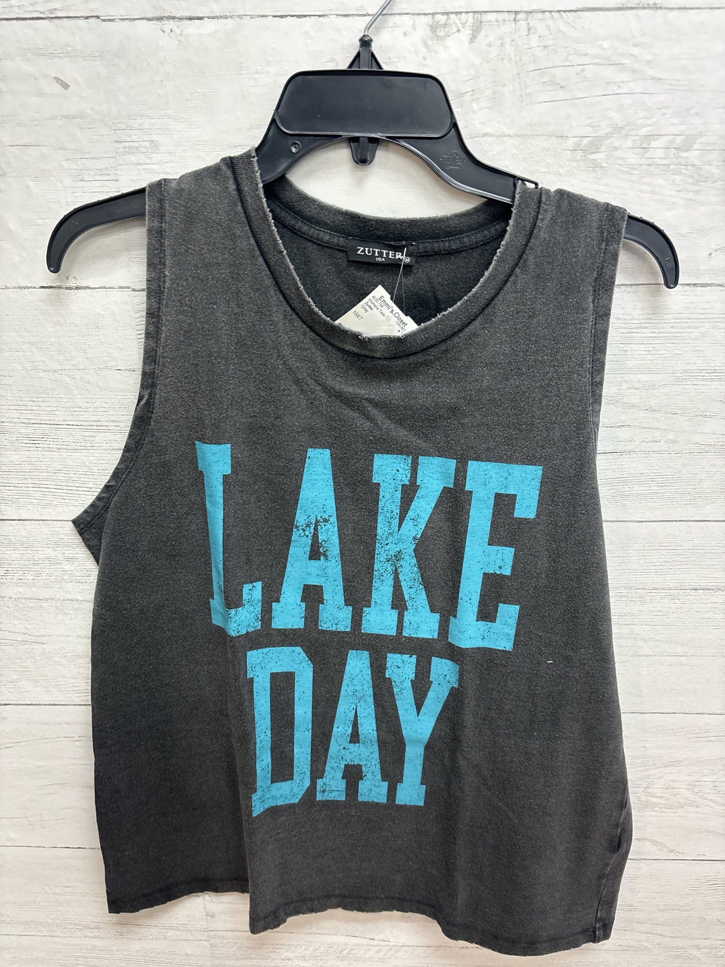 Size M Zutter Grey Womens Tank-Top