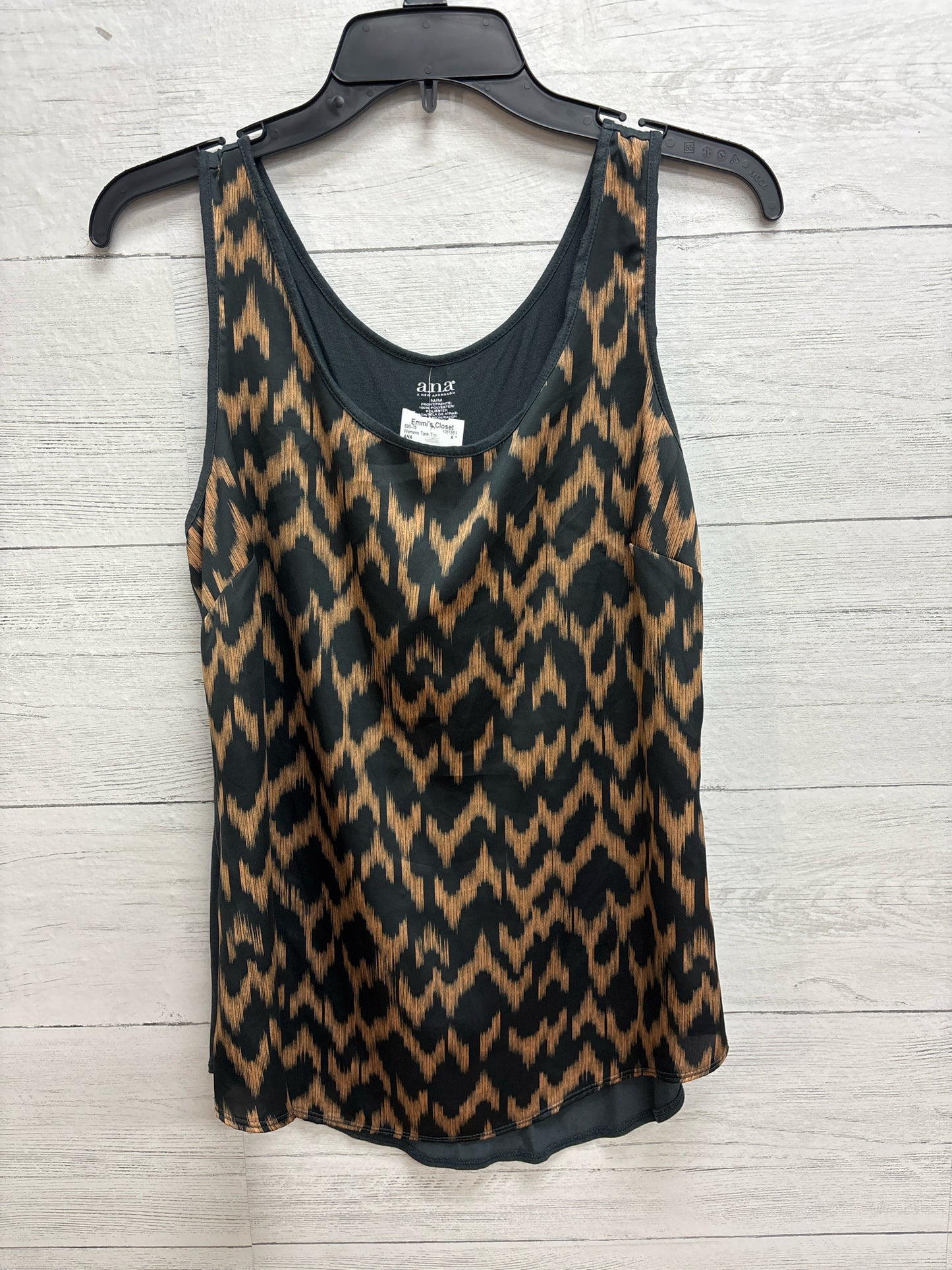 Size M ANA Gray/tan Womens Tank-Top