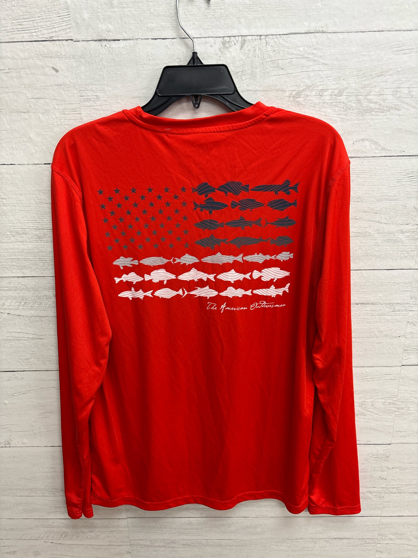 Size M The American Outdoorsman Orange Mens Shirt