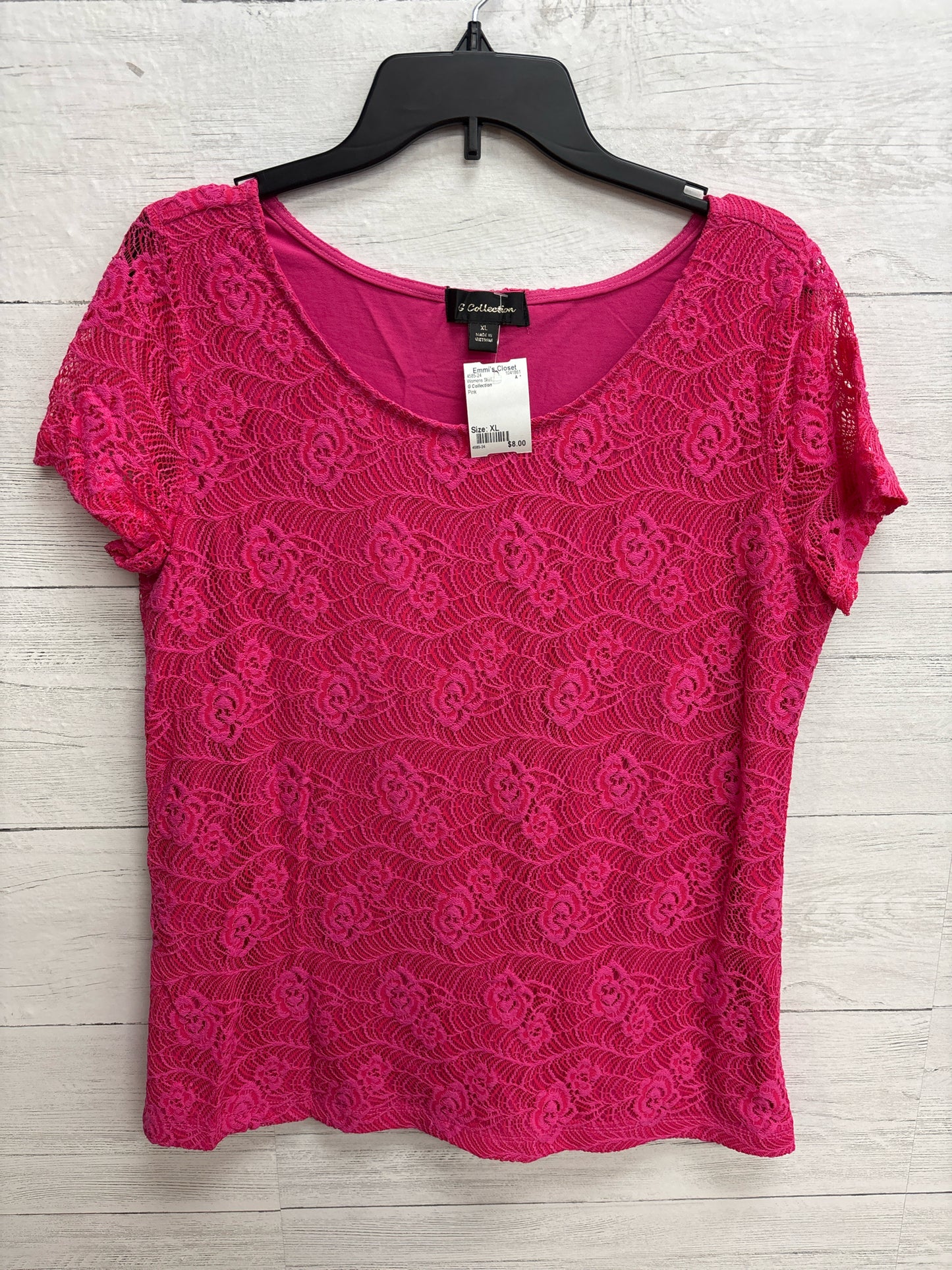 Size XL G Collection Pink Womens Shirt