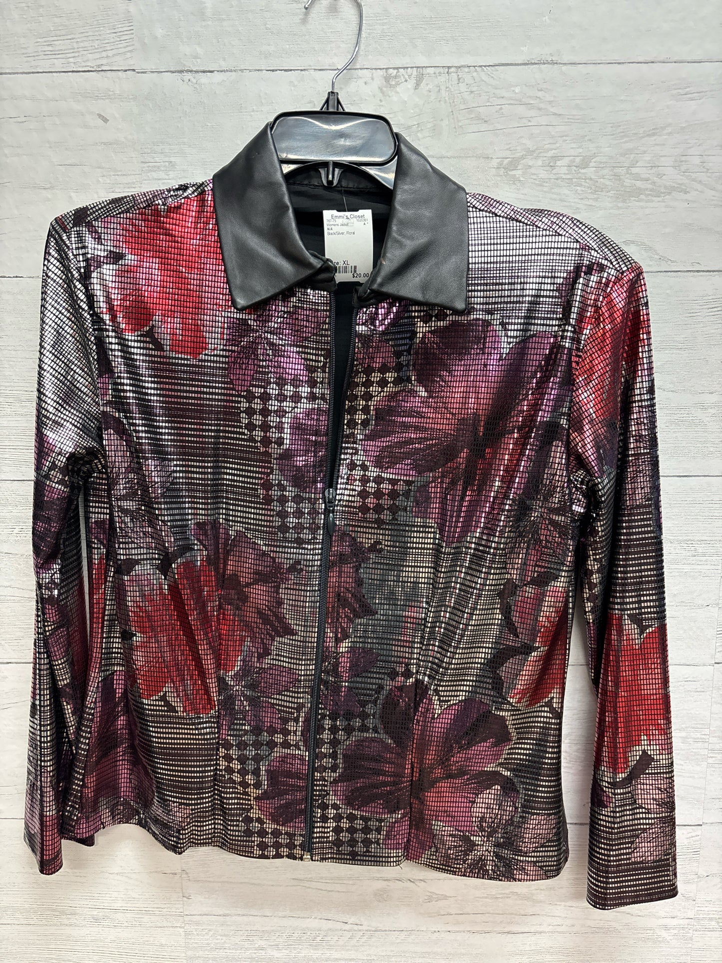 Size XL N/A Black/Silver Womens Jacket