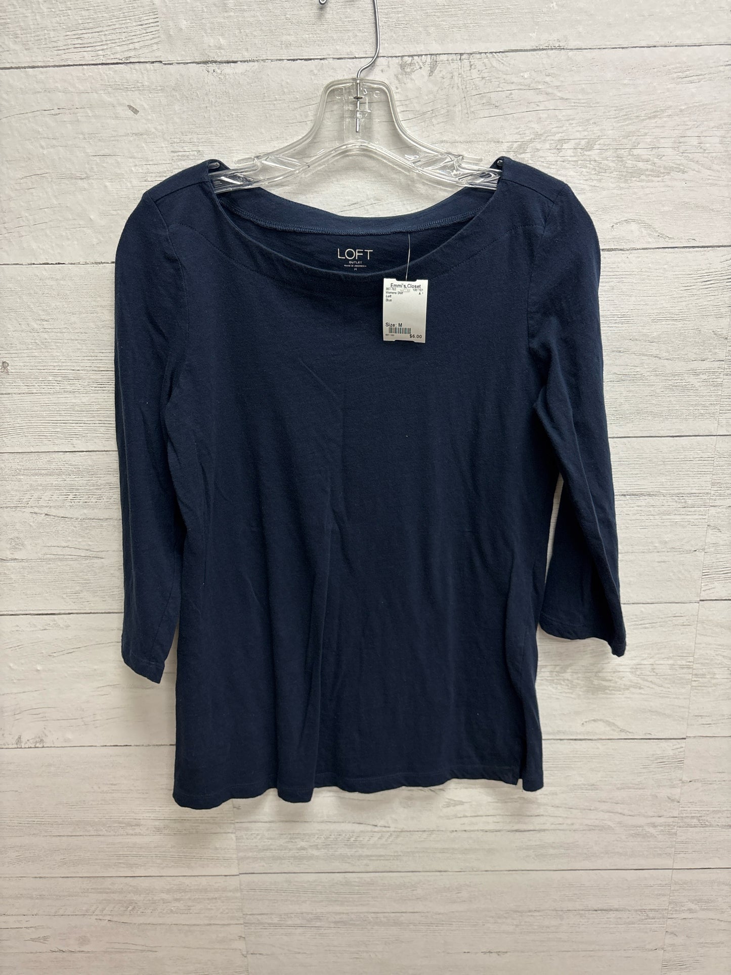 Size M Loft Blue Womens Shirt