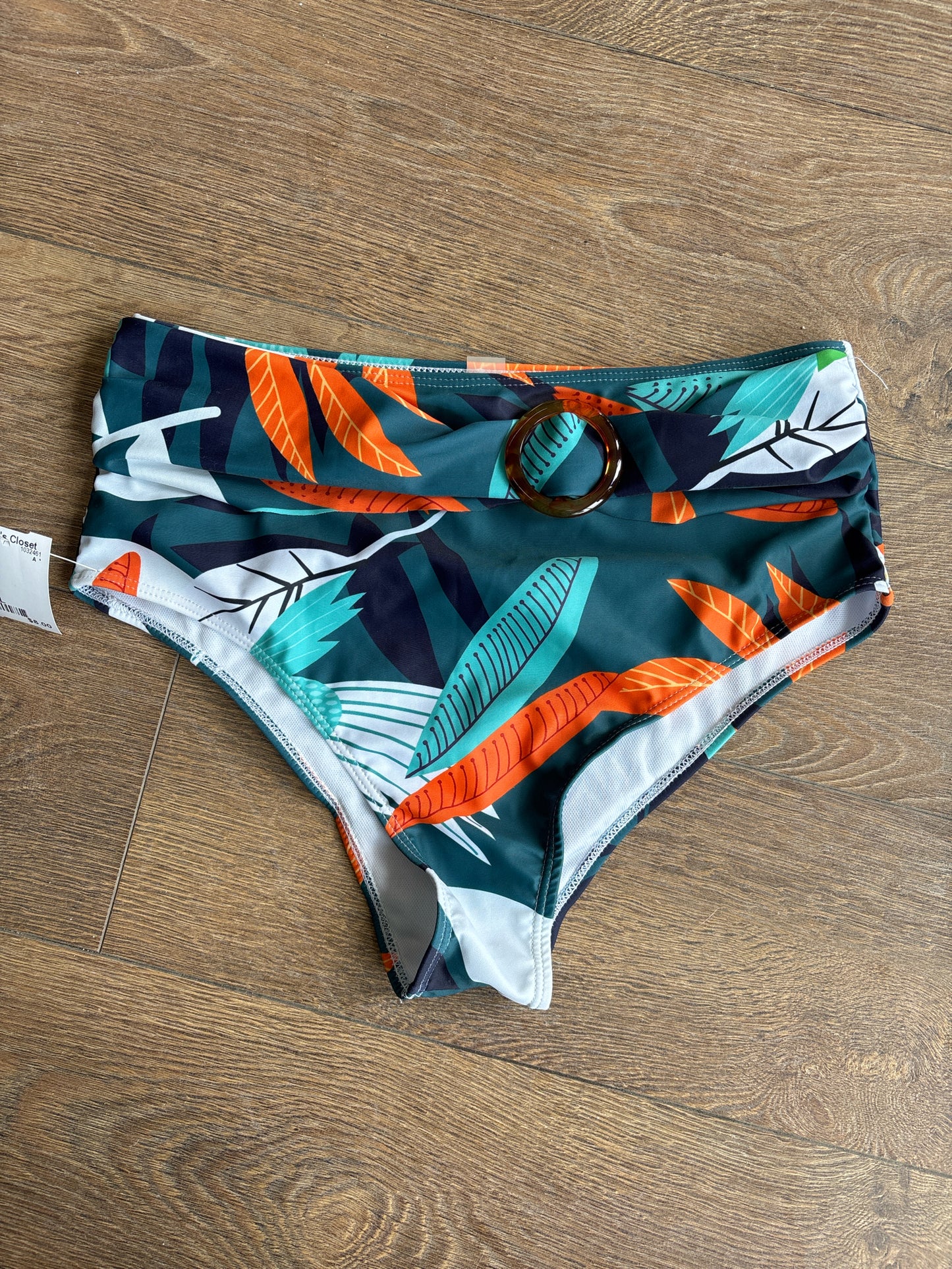 Size L teal/orange Swimsuit