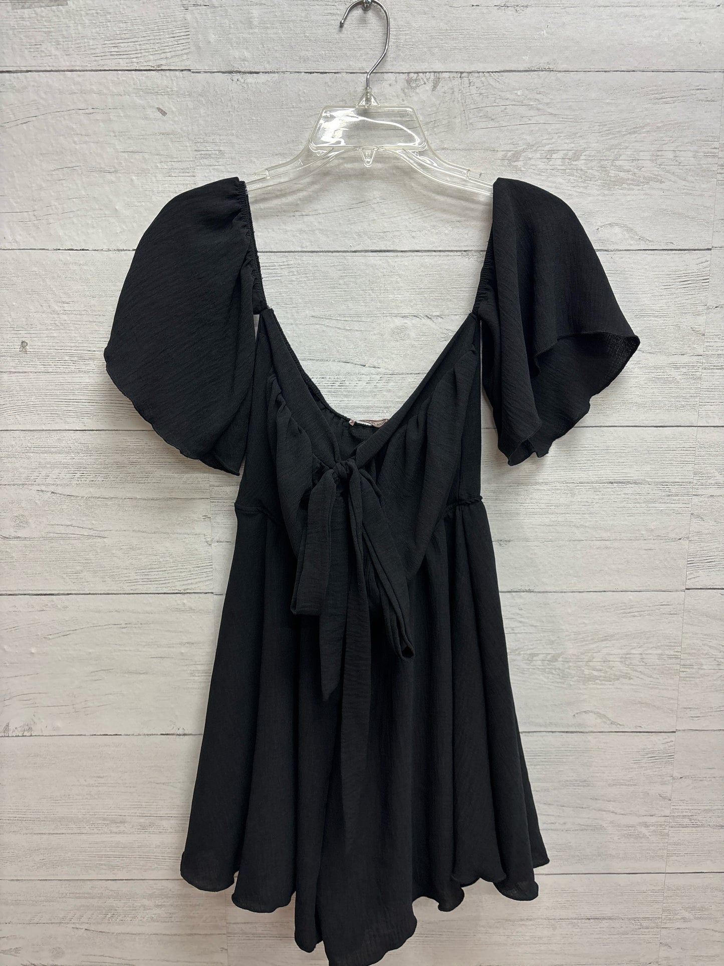 Size L SkyLar Rose Black Rompers