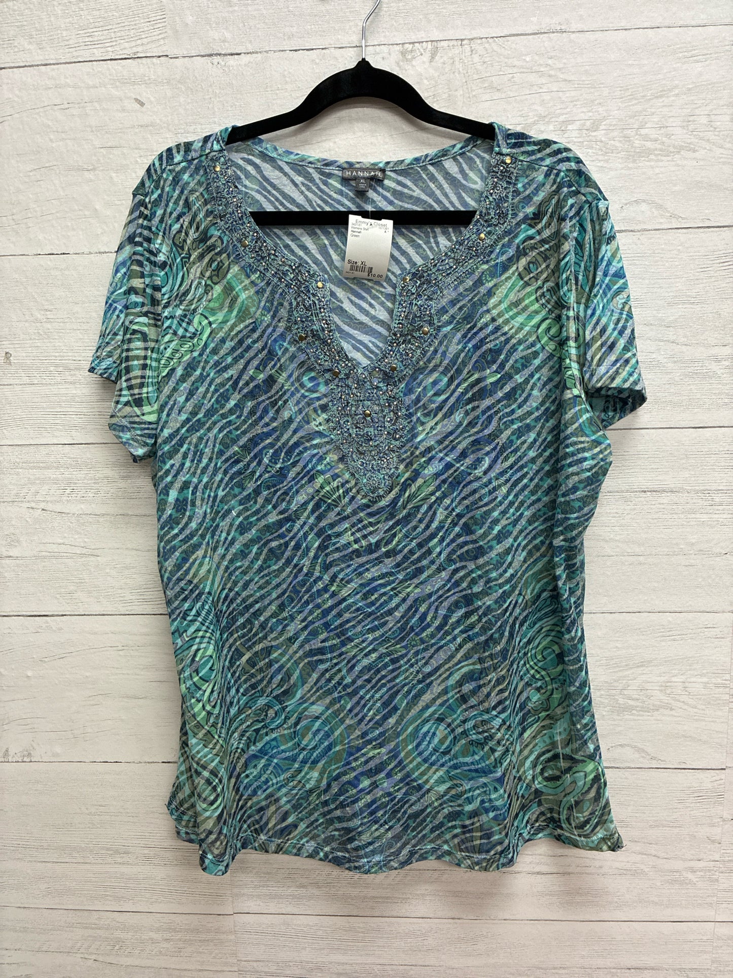 Size XL Hannah Green Womens Shirt