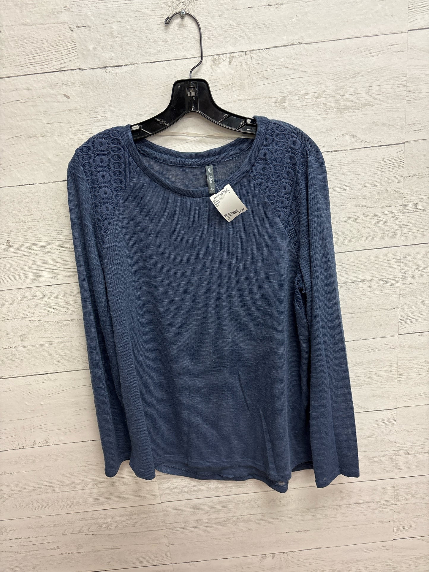 Size L Massini Blue Womens Shirt