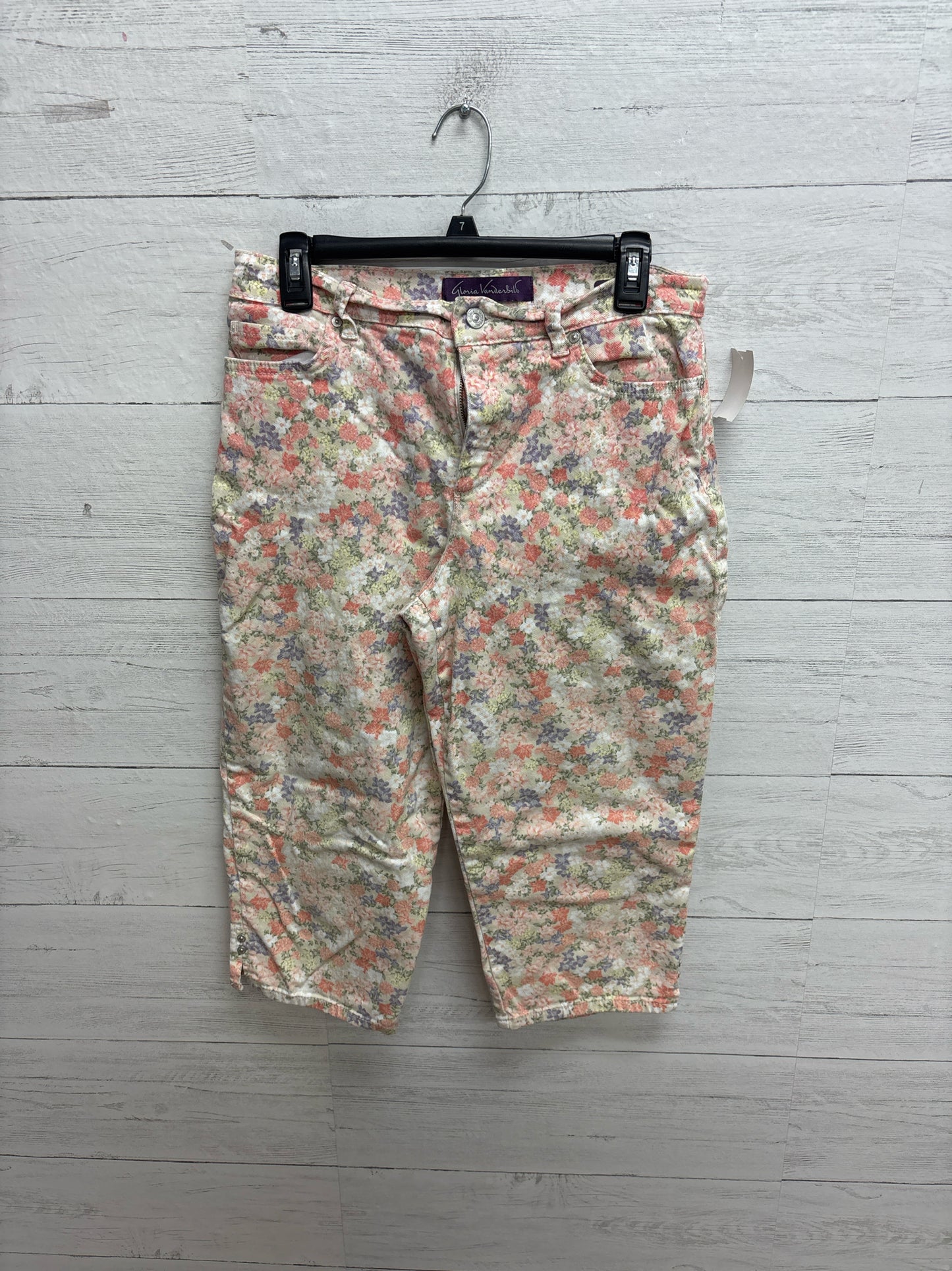 Size 8 Gloria Vanderbilt Pink Womens Capri