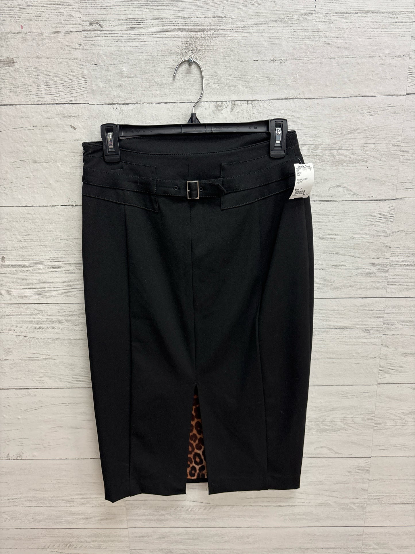 Size 2 Express Black Skirt