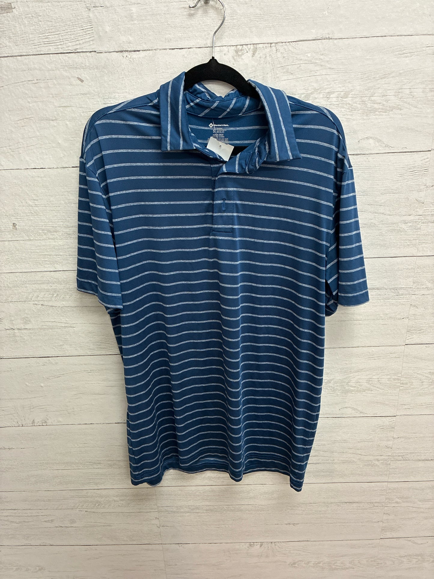 Size S MEMBERS MARK Blue Mens Shirt