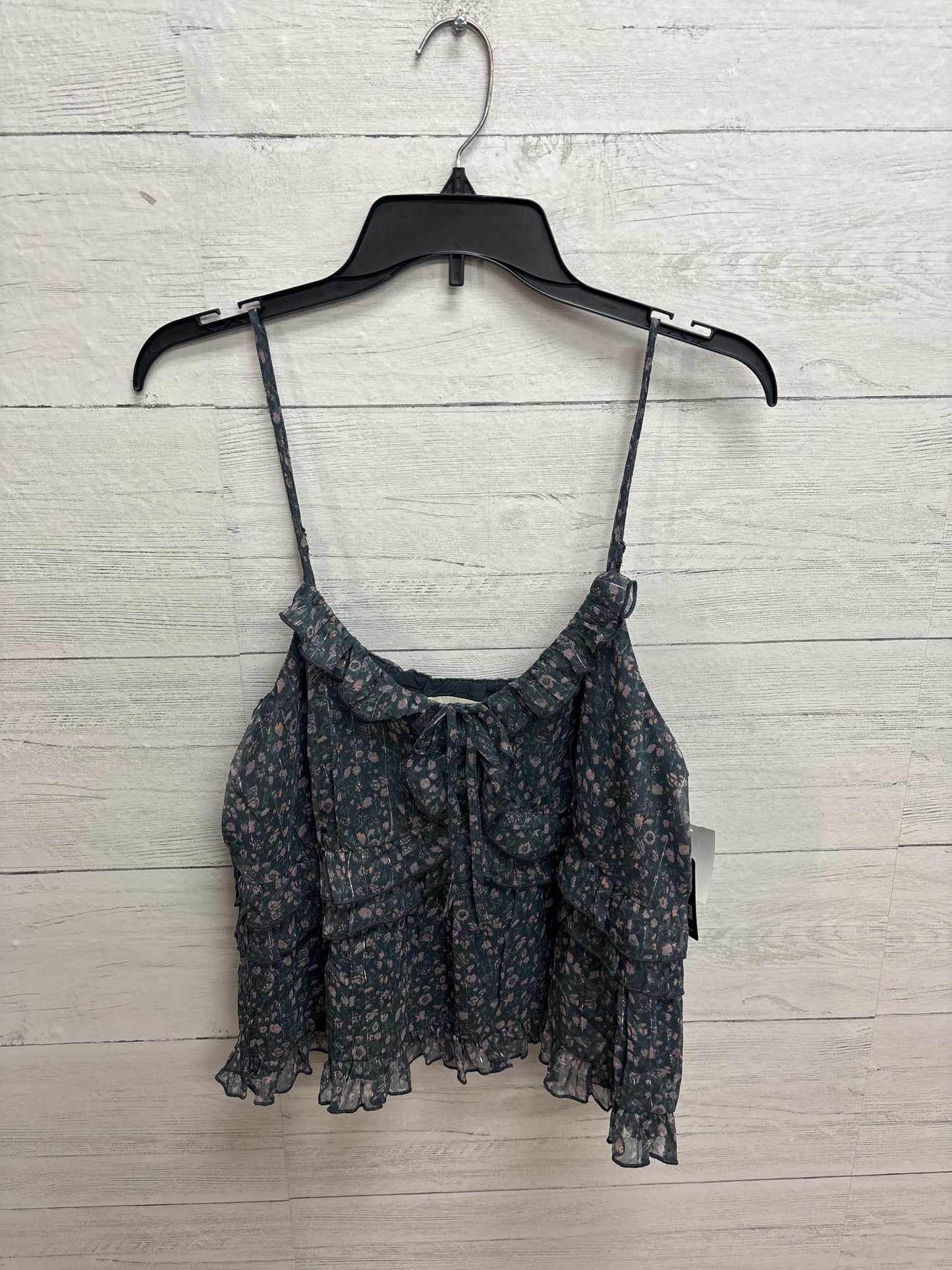 Size L LUCKY BRAND Grey/Blue Womens Tank-Top