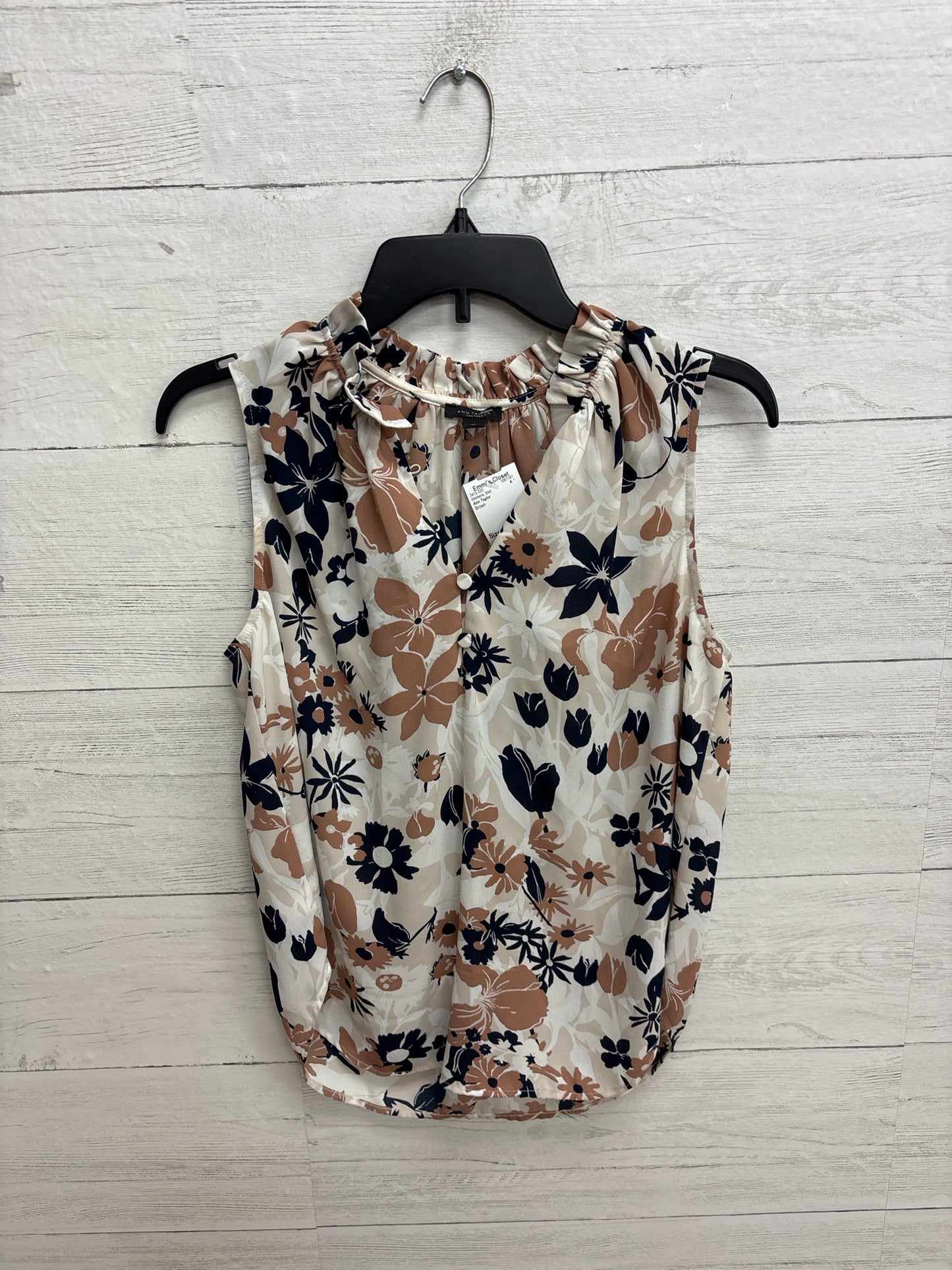 Size XS Ann Taylor Brown Womens Shirt