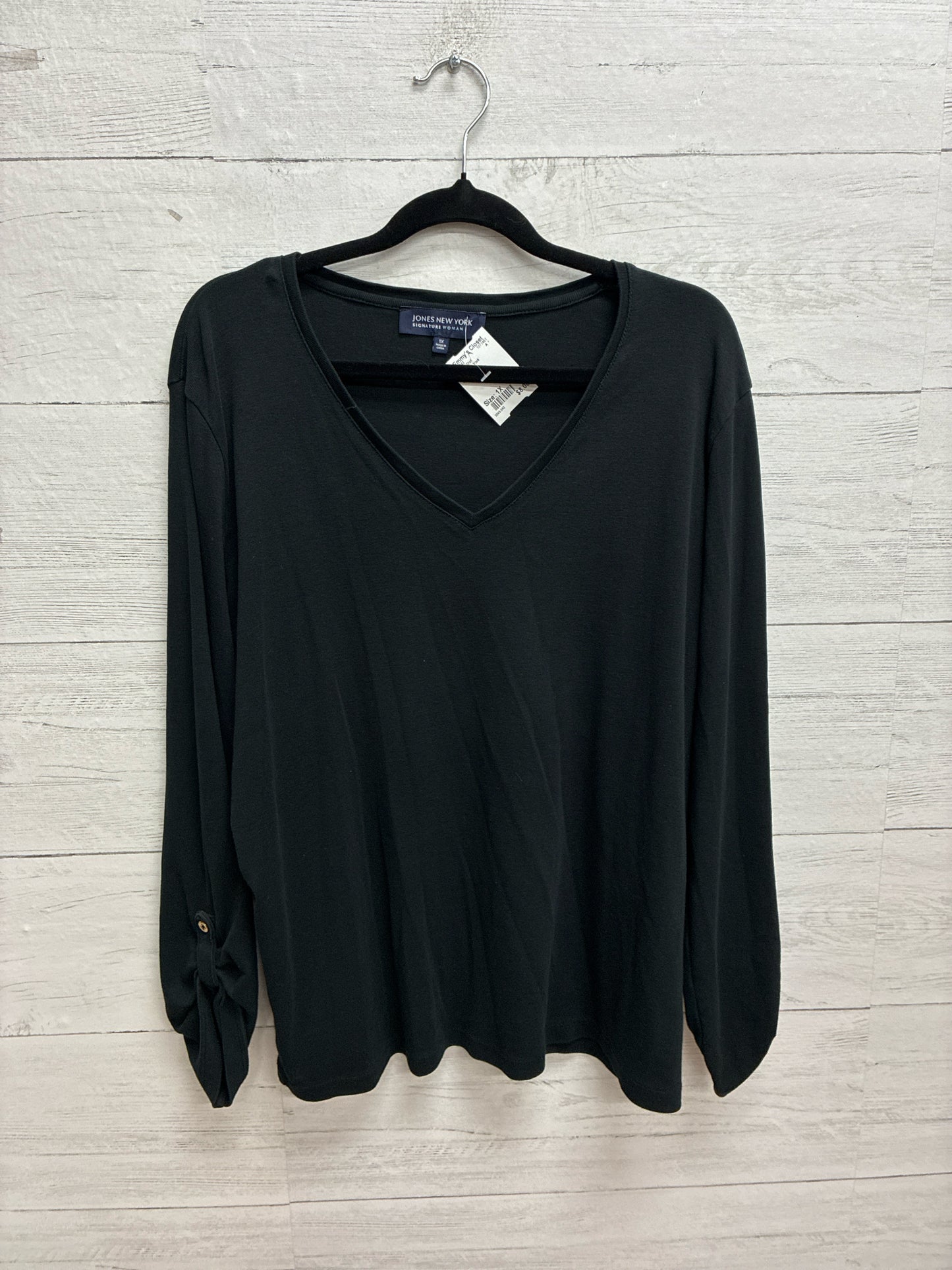 Size 1X Jones New York Black Womens Shirt