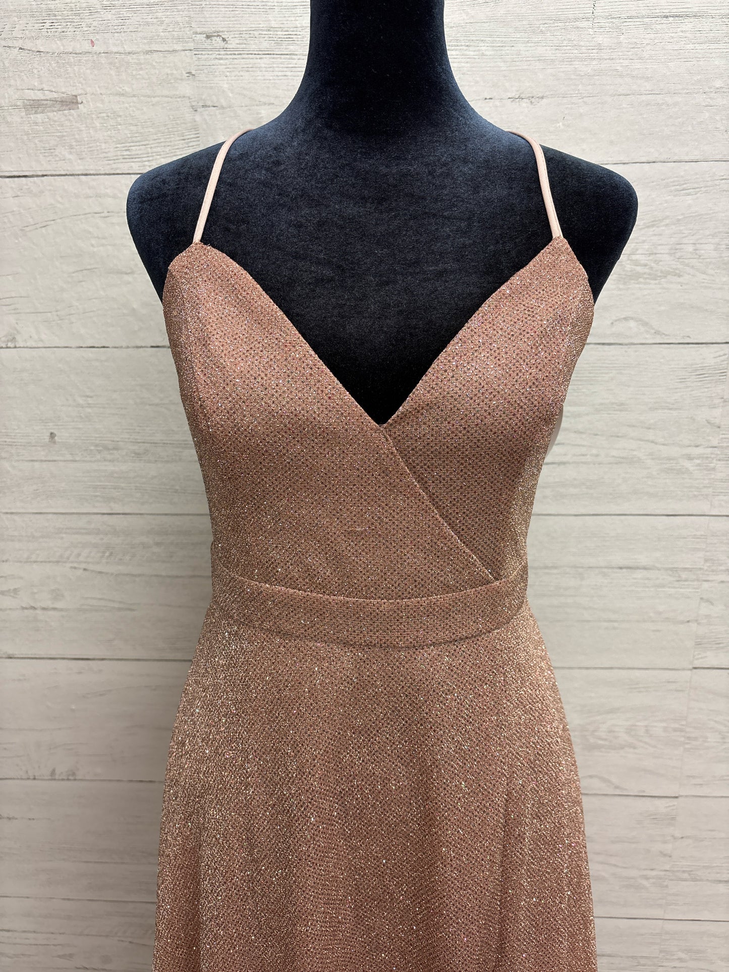 Size S Lulus ROSE GOLD GOWN