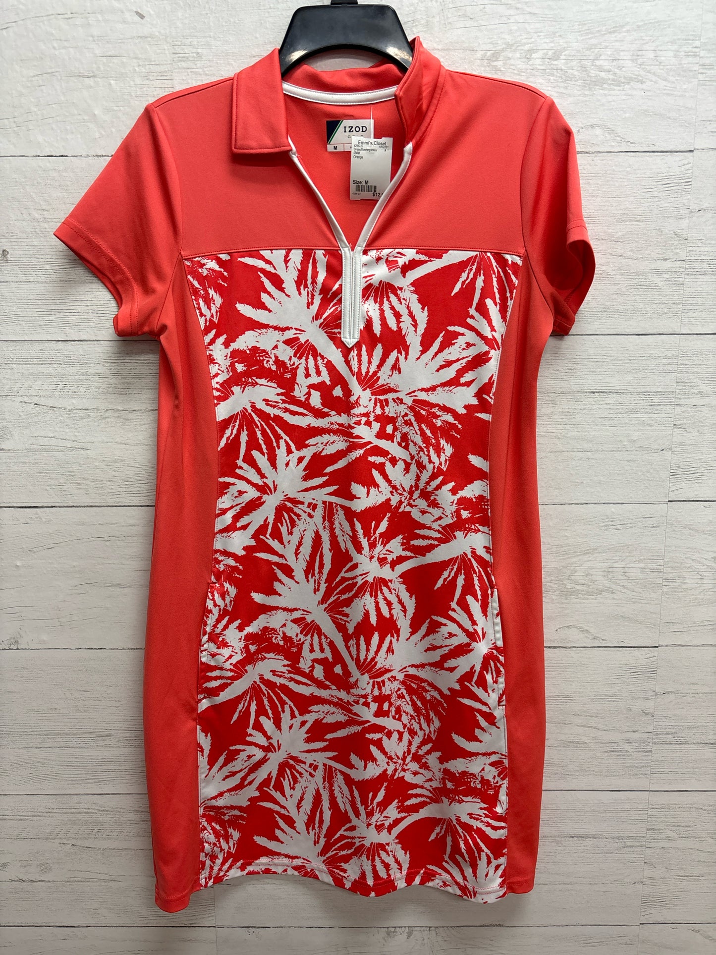 Size M IZOD Orange Dress/Evening Wear