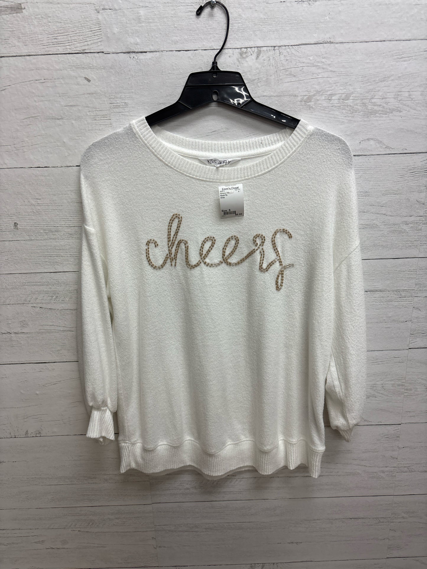 Size S Kiss& Fly White Womens Shirt