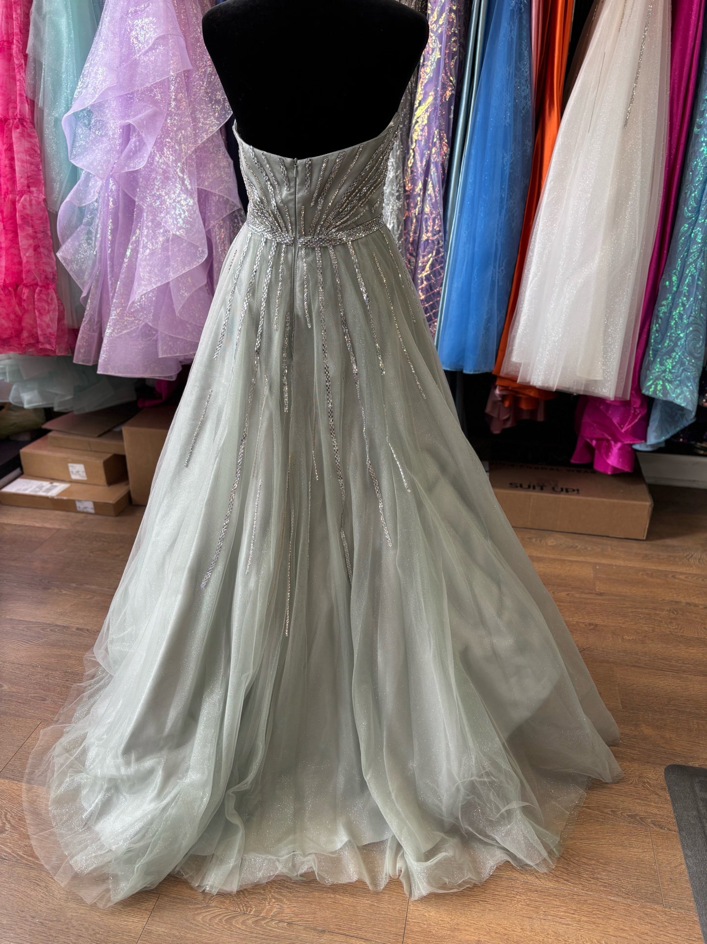 Size 6 Emmi's Elegance Sage GOWN