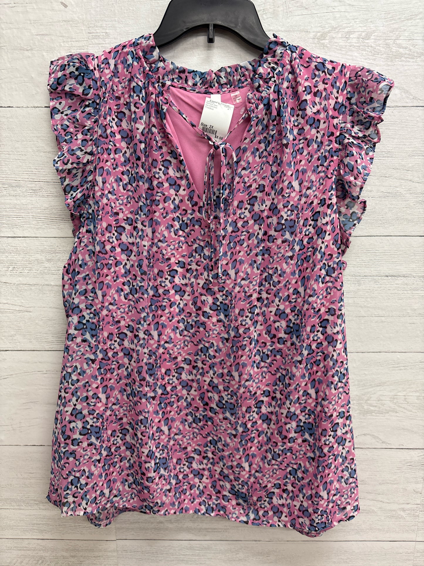 Size 2X ny collection Pink/Blue Womens Shirt