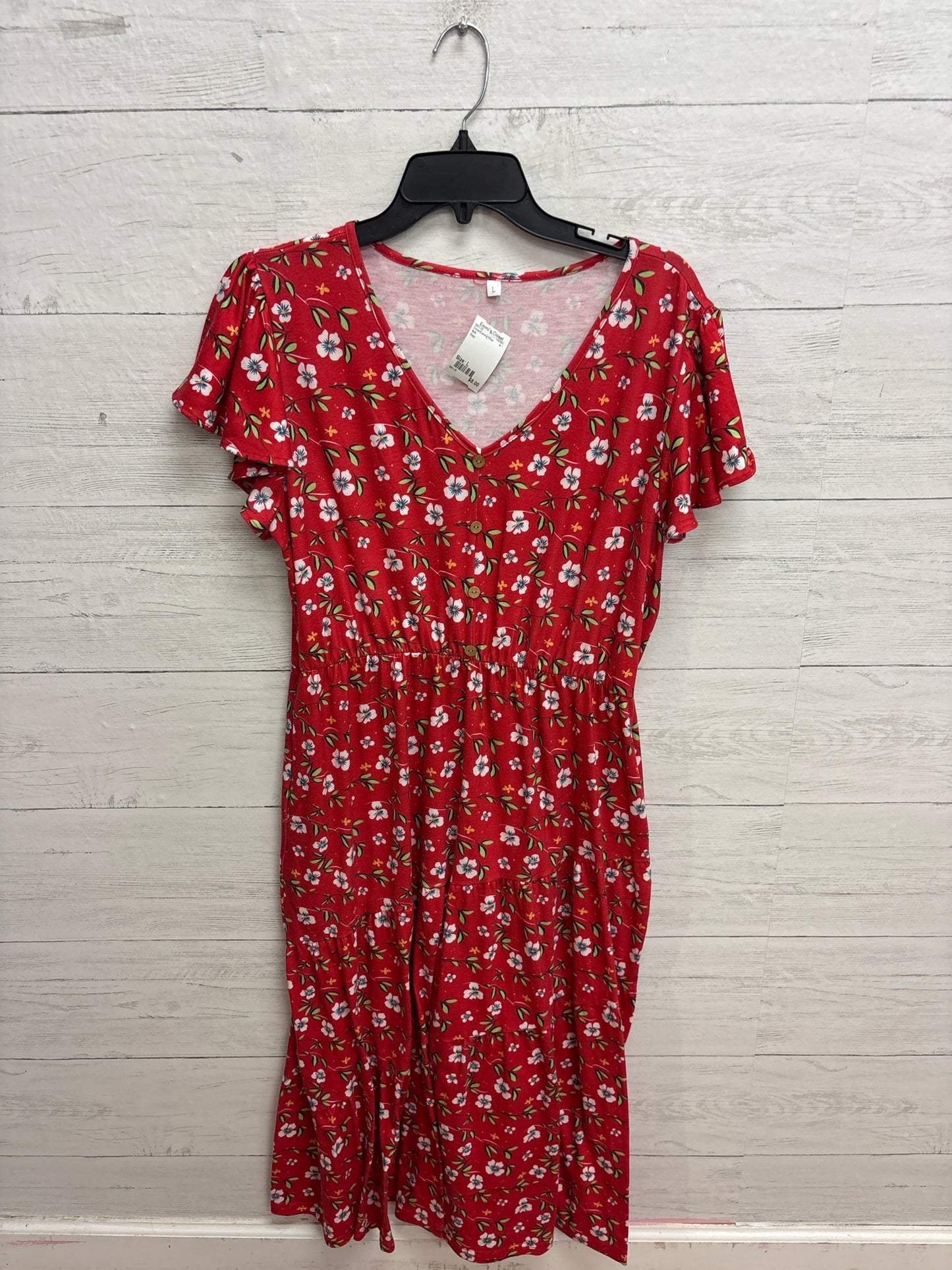 Size L N/A Red Dress/Evening Wear