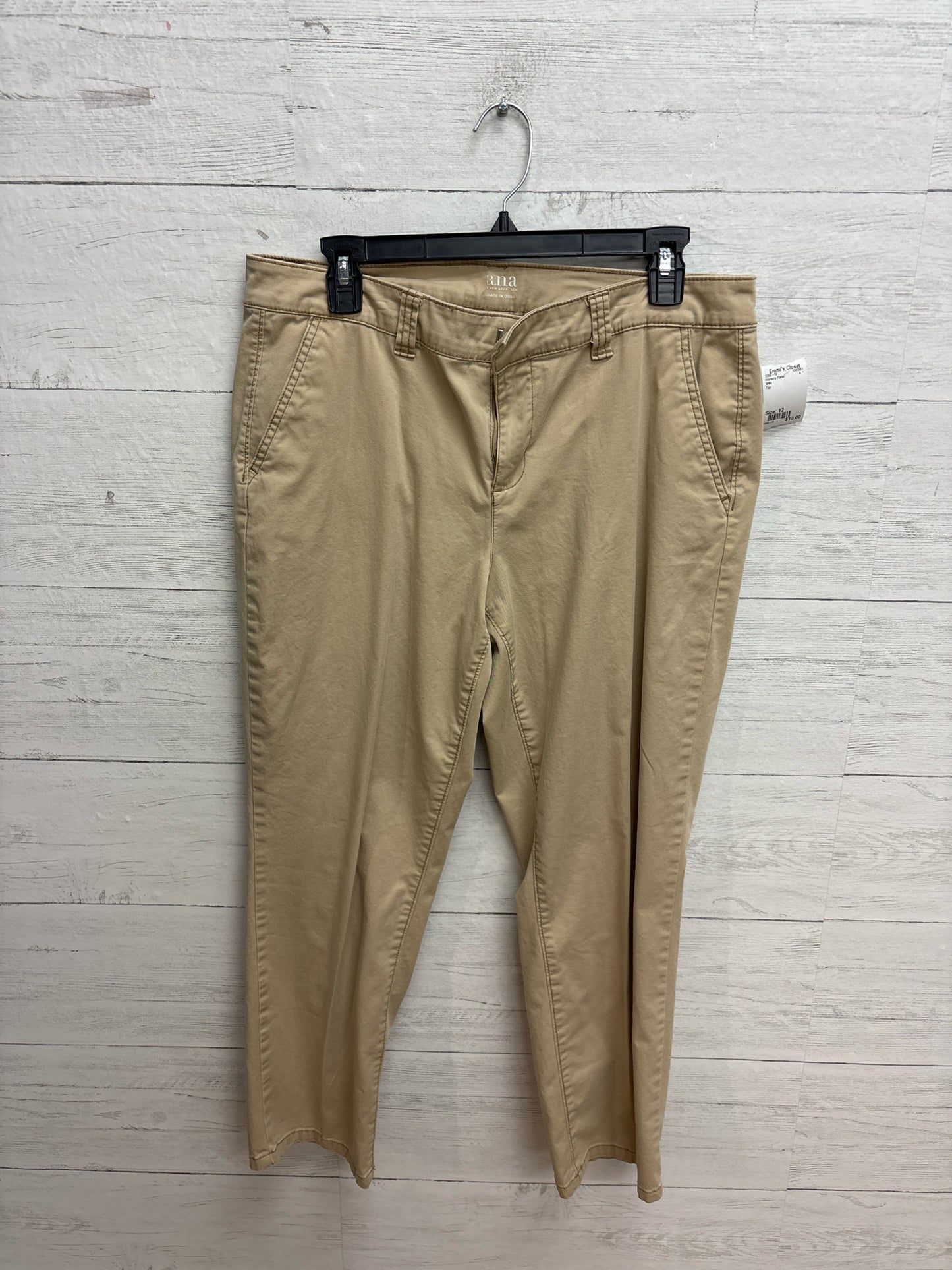 Size 12 ANA Tan Womens Pants