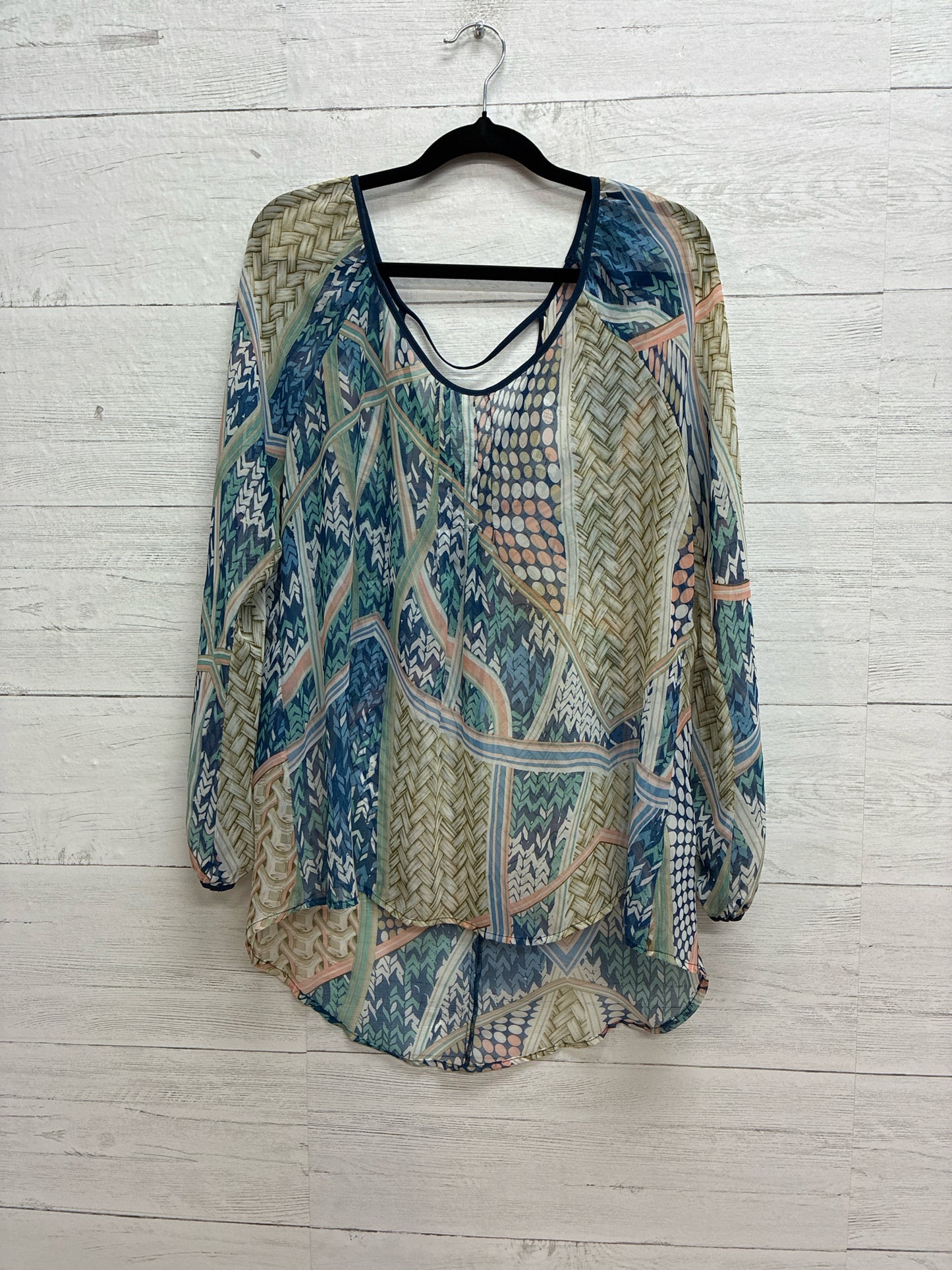Size L BLUE PEPPER blue/navy/grey Womens Shirt