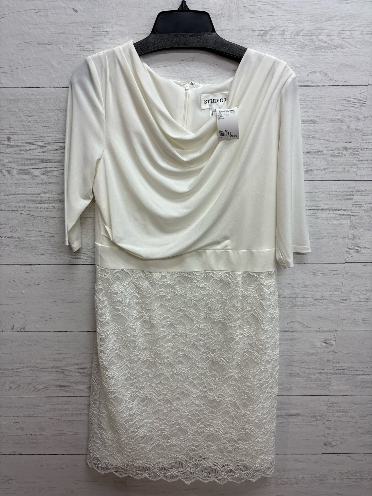 Size 12 Studio 1 Off White GOWN