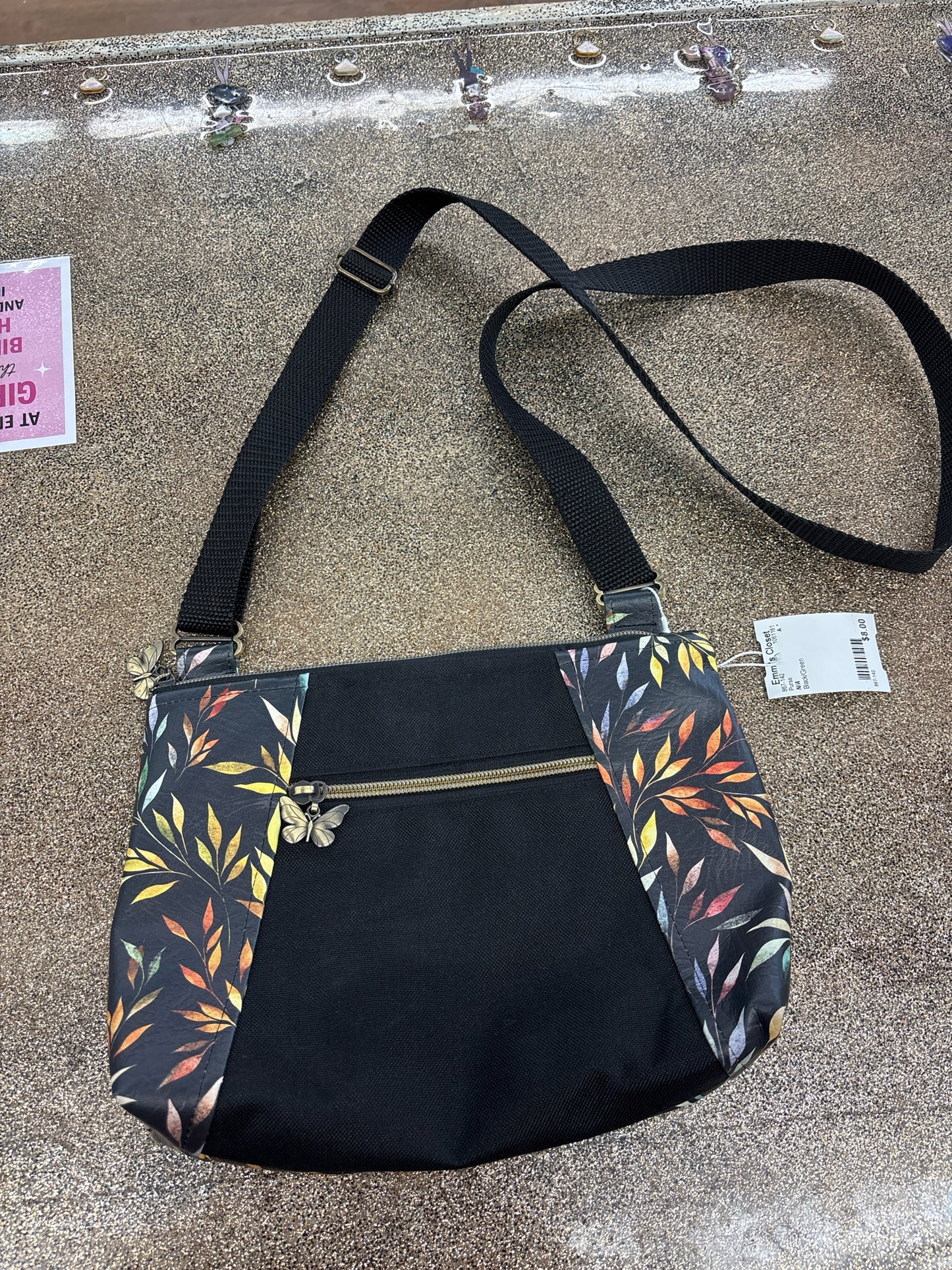 N/A Black/Green Purse